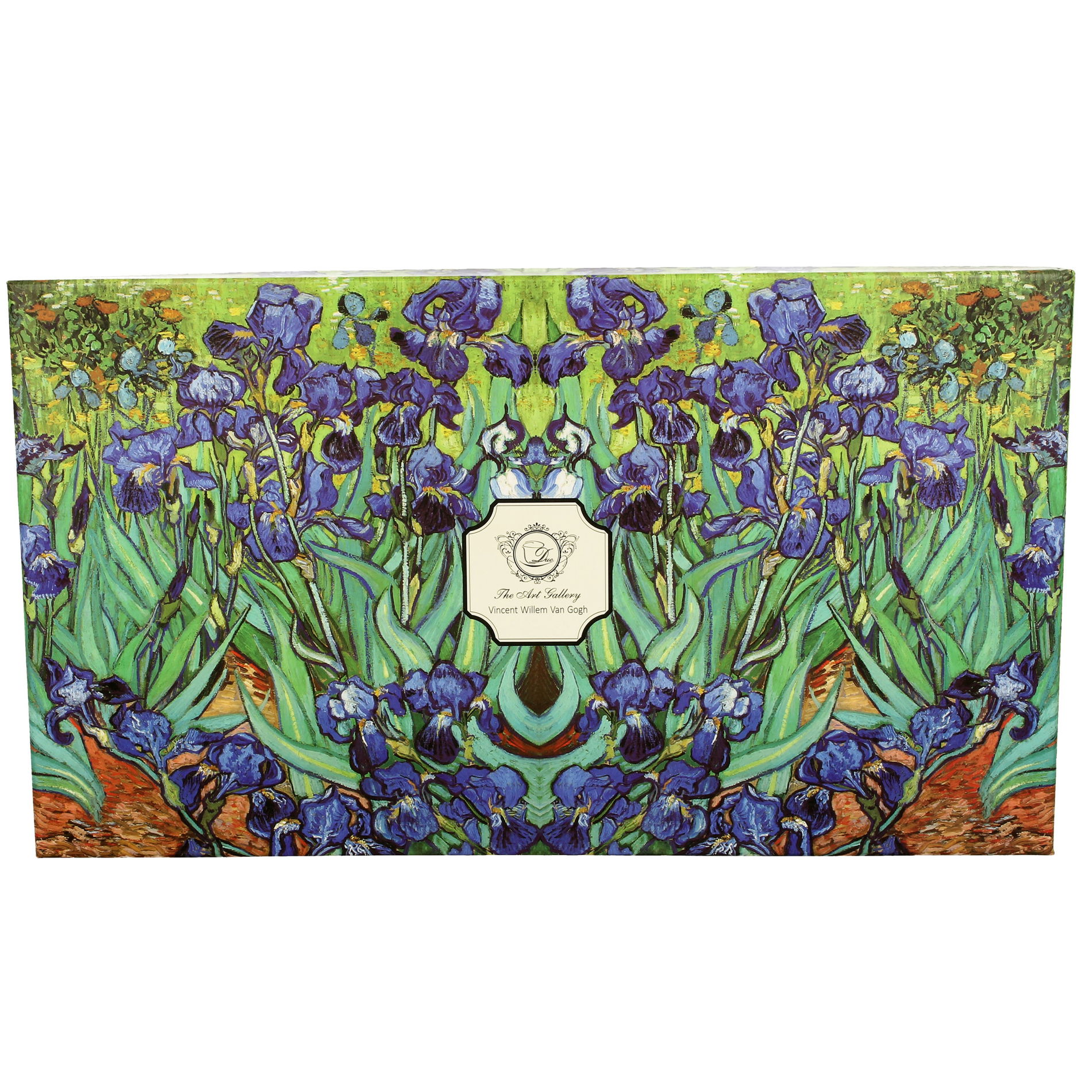 Porcelánové šálky na kávu a čaj s tanierikmi DUO ART GALLERY IRISES BY V. VAN GOGH 280 ml 6 ks.
