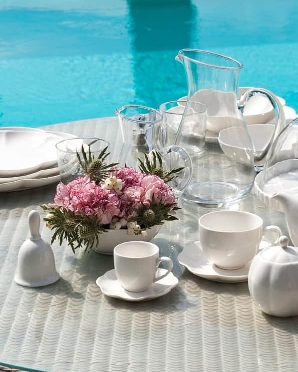 LA PORCELLANA BIANCA Villadeifiori 85 ml 6 ks. - porcelánové espresso šálky s podšálky