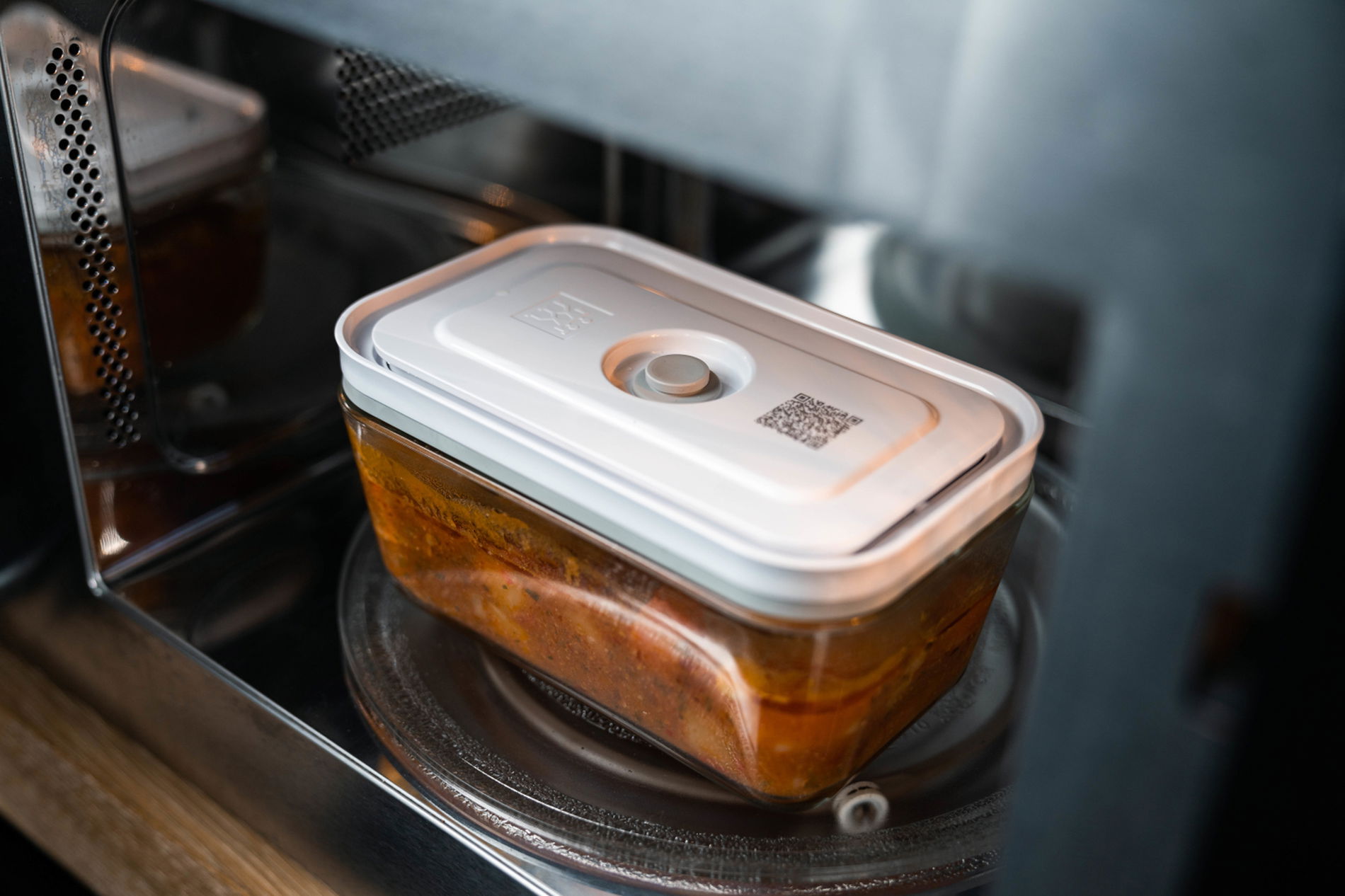 ZWILLING Fresh &amp; Save 2 l bílá – vzduchotěsná skleněná dóza (nádoba) na potraviny