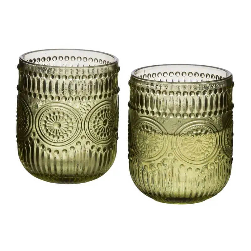 Poháre na nápoje ELISE GREEN 260 ml 4 ks