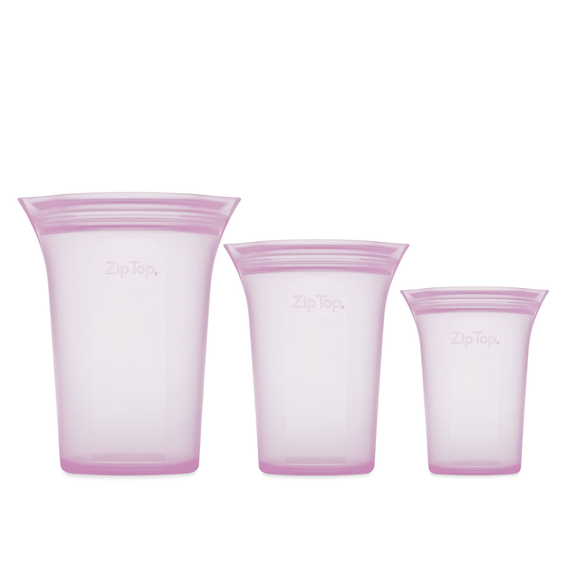 ZIP TOP Cups Levandule 0,71 l růžová - znovu uzavíratelný sáček na potraviny