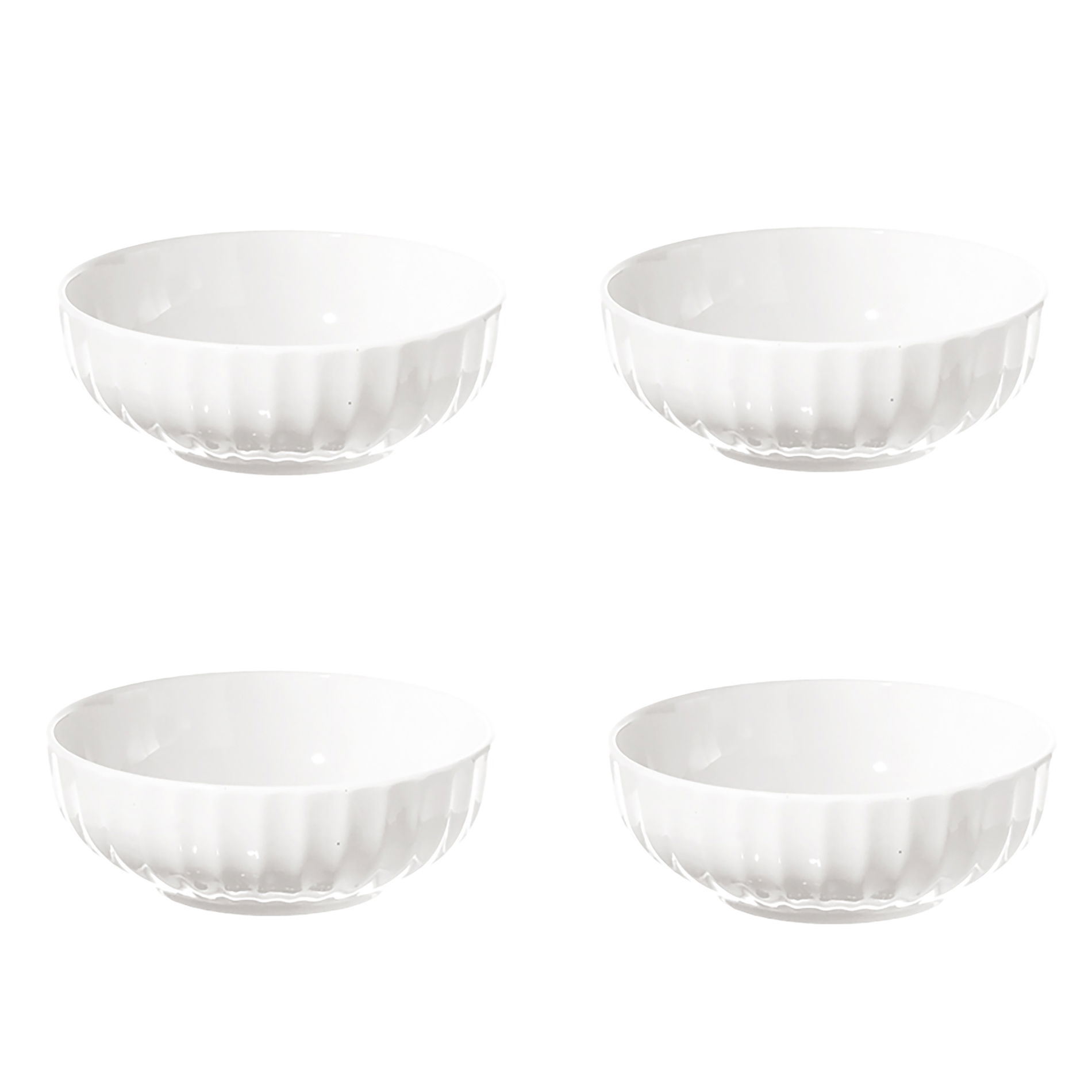 LA PORCELLANA BIANCA Pieve 13 cm 4 ks - porcelánové misky / šalátové misky