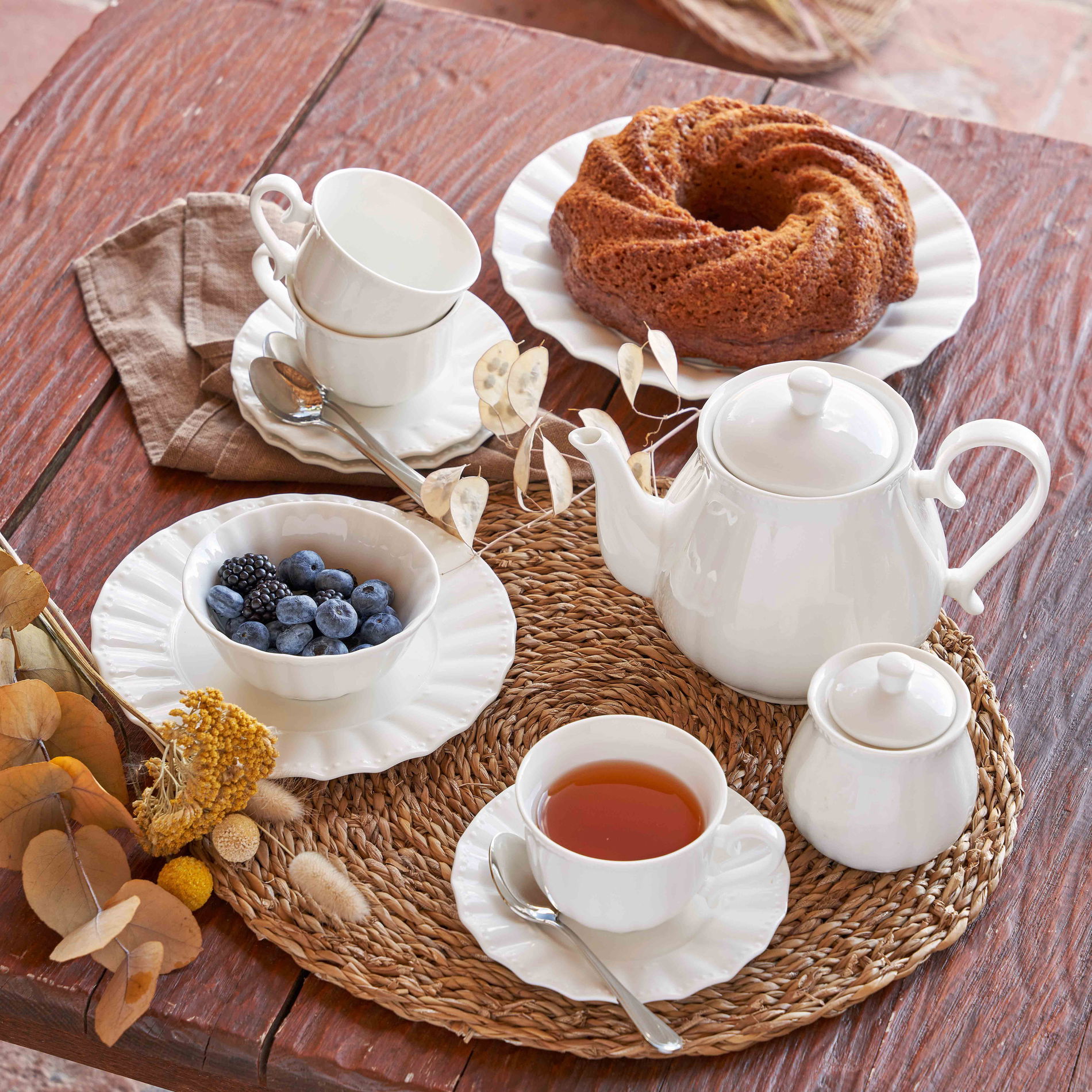 LA PORCELLANA BIANCA Corte 350 ml 6 ks - porcelánové hrnčeky