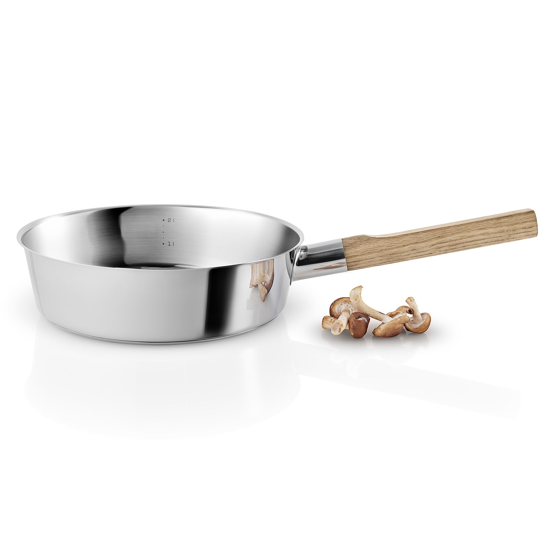 EVA SOLO Nordic Kitchen 24 cm - nepřilnavá pánev s nerezovým poklicem