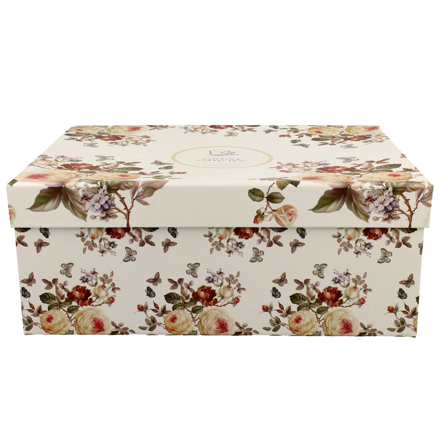 Porcelánové šálky na kávu a čaj s bambusovými podšálky DUO ROMANTIC ZAHRA BÍLÉ 300 ml 2 ks