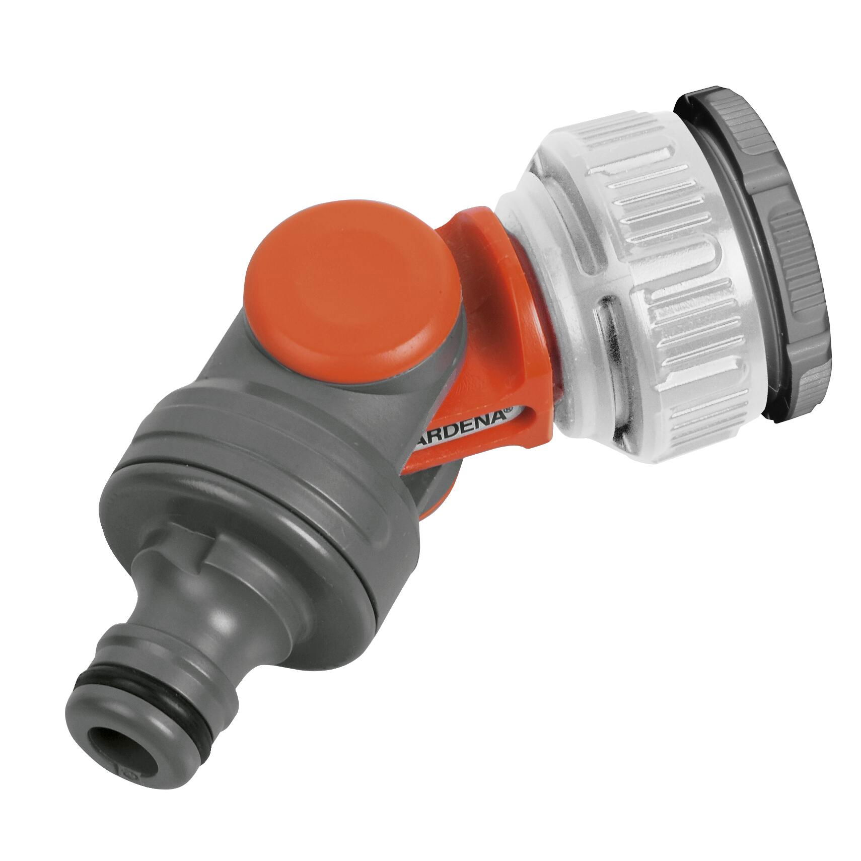 GARDENA Original System Uhlový kohútikový konektor 21; 23; 26,5; 33,3 mm - uhlová kohútiková prípojka