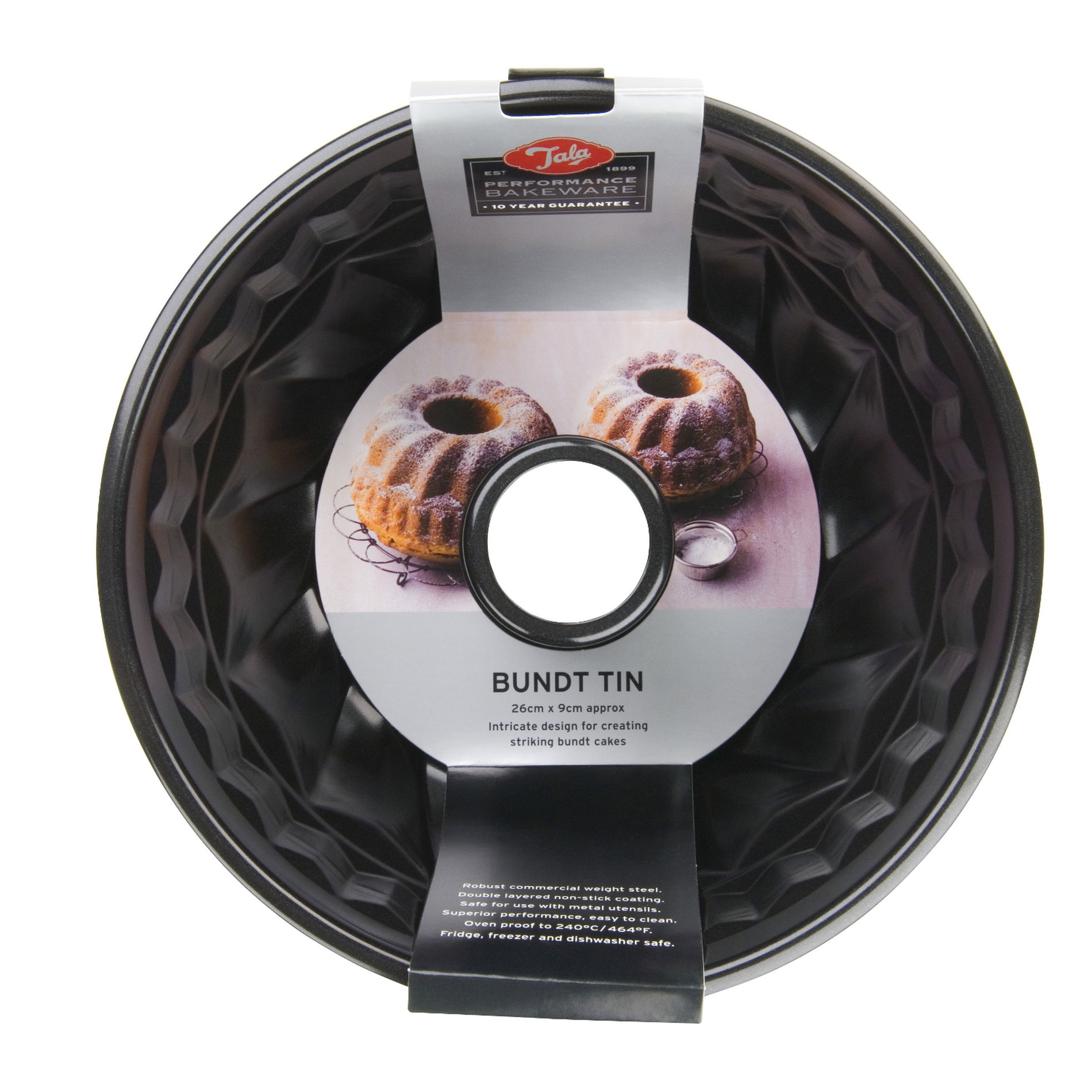 Forma na muffiny z uhlíkové oceli TALA PERFORMANCE BLACK 23 cm