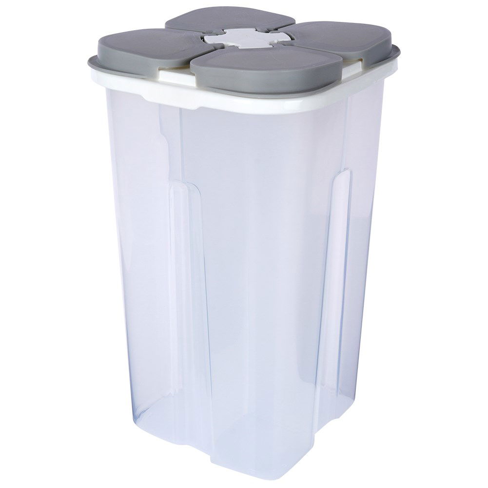 Pojemnik na produkty sypkie z dozownikiem dzielony EXCELLENT HOUSEWARE 2,4 l