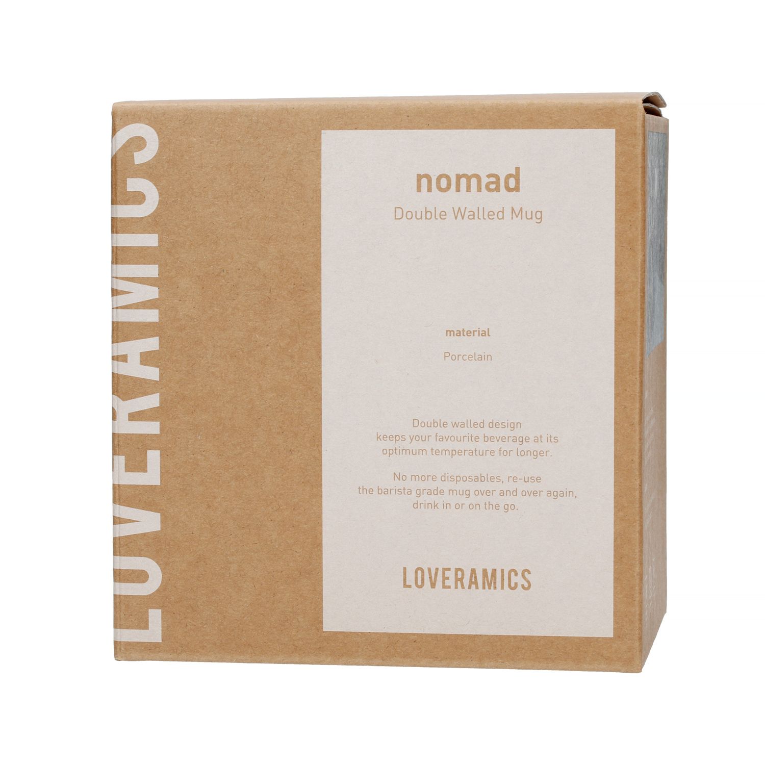 LOVERAMICS Nomad White 250 ml - porcelánový termohrnček