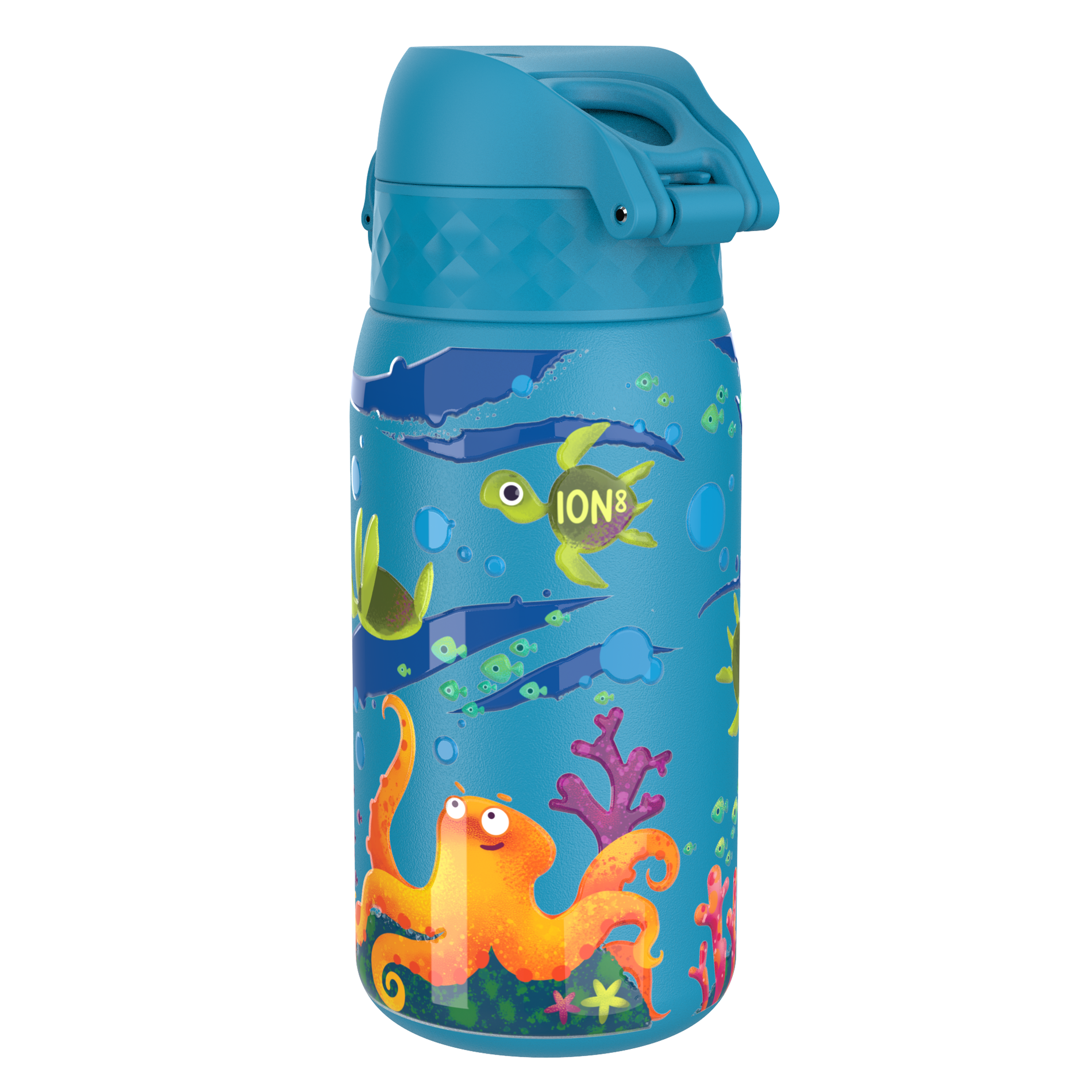 ION8 Single Wall Sea Turtle 0,4 l - nerezová láhev / bidon pro děti na vodu a nápoje