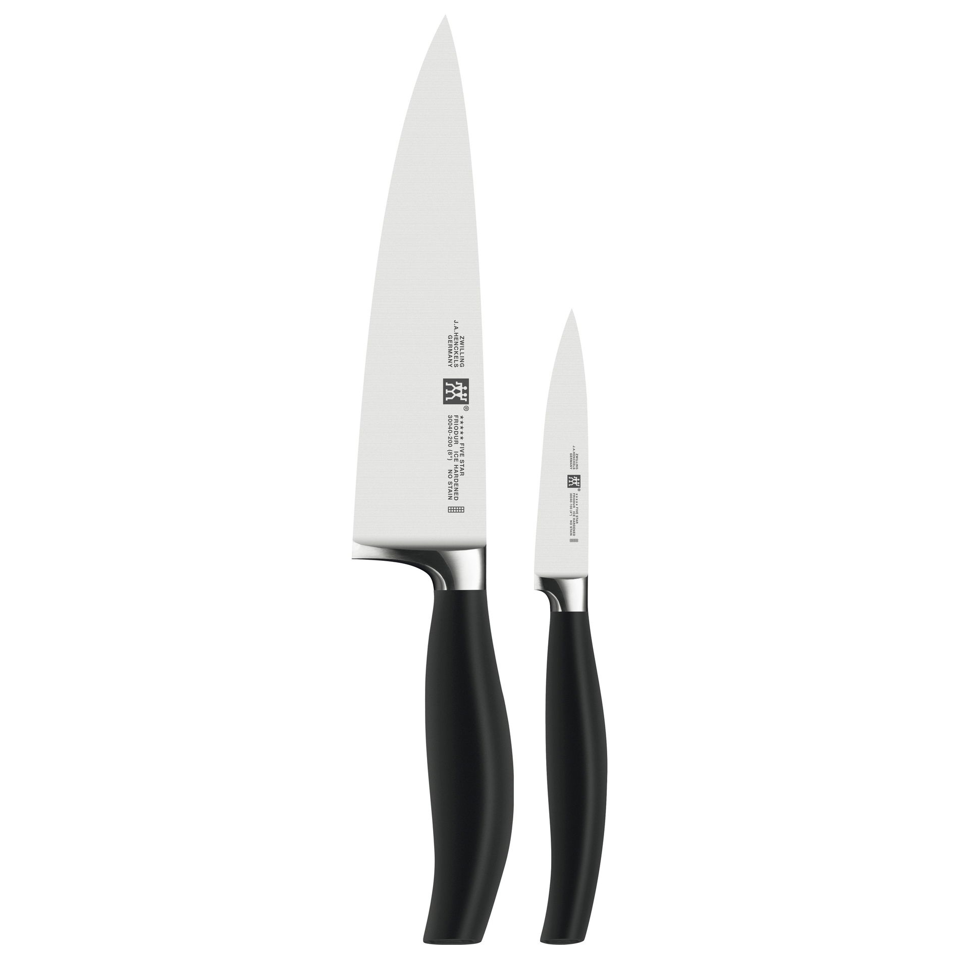 ZWILLING Five Star 2 ks černá - sada kuchyňských nožů z nerezové oceli