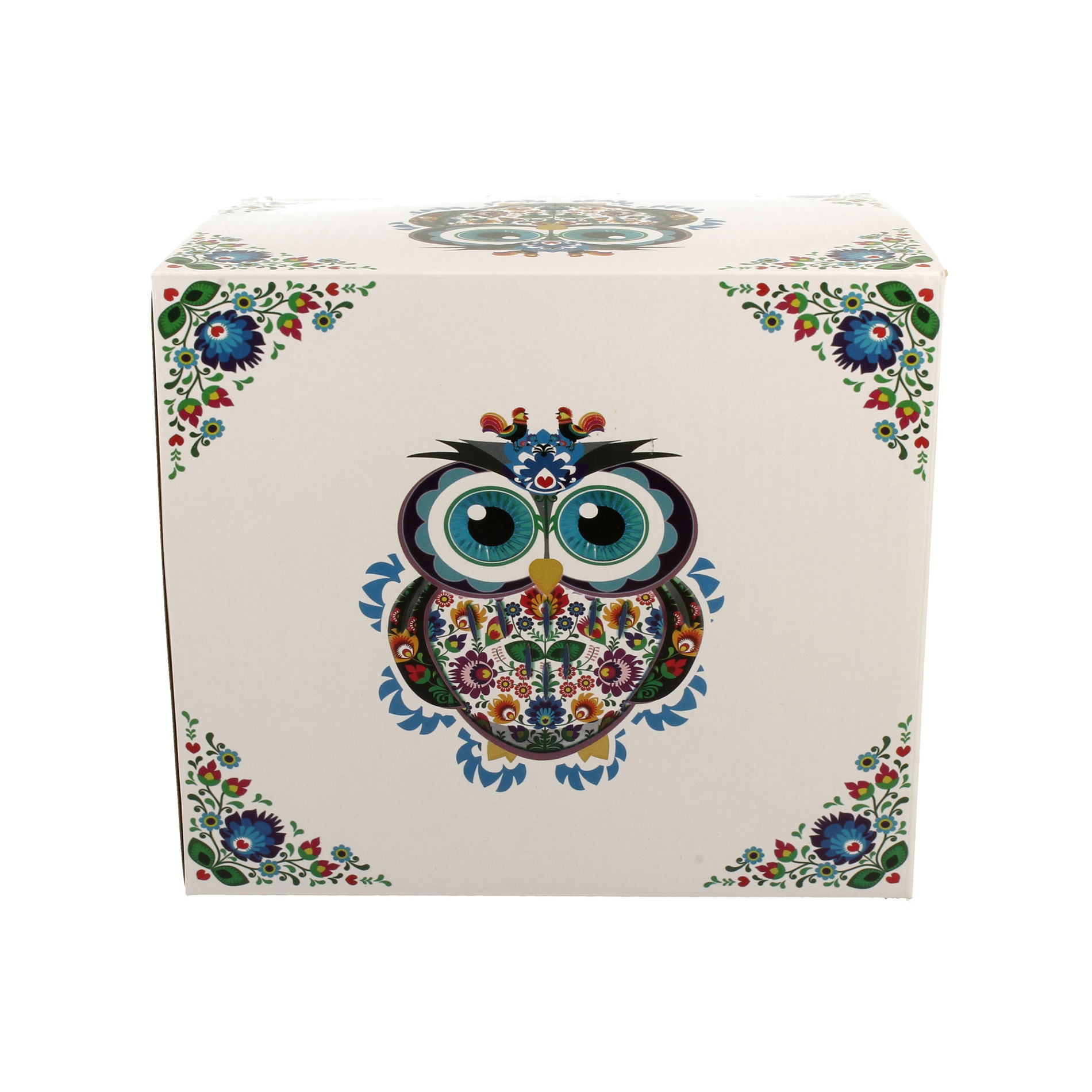Kubek duży porcelanowy DUO ETNO SOWA 1000 ml