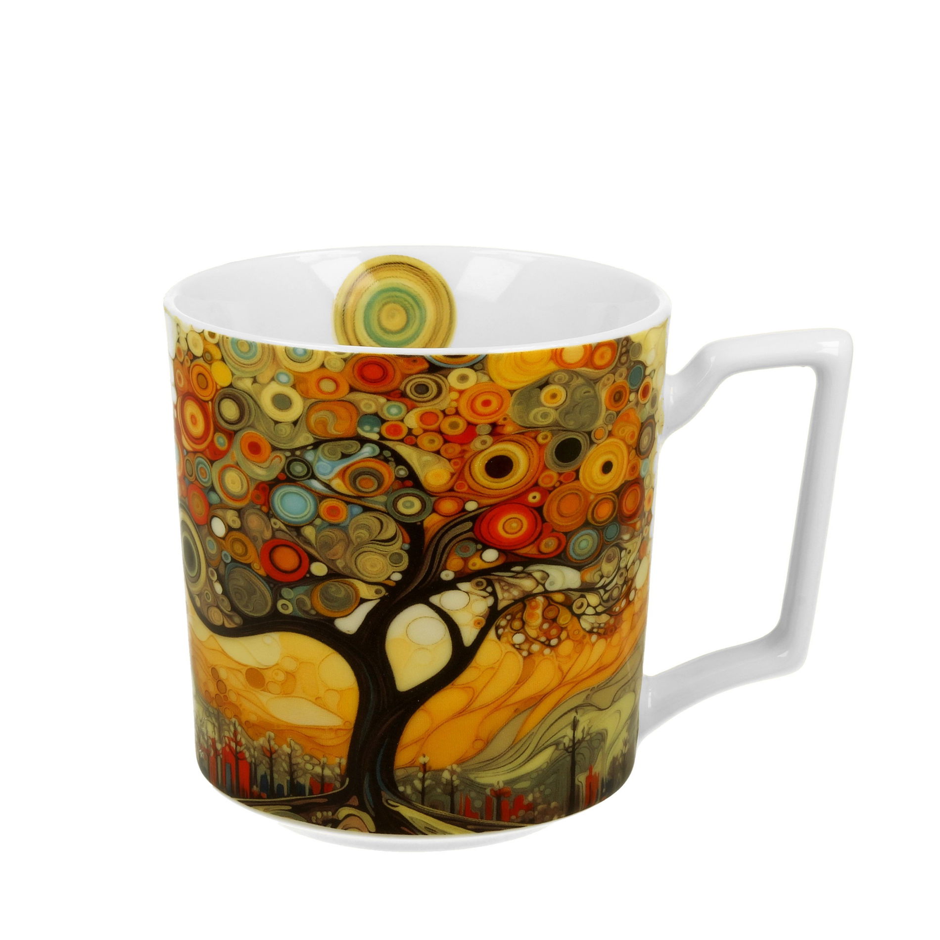 Porcelánový hrnček DUO MODERN STROM 450 ml