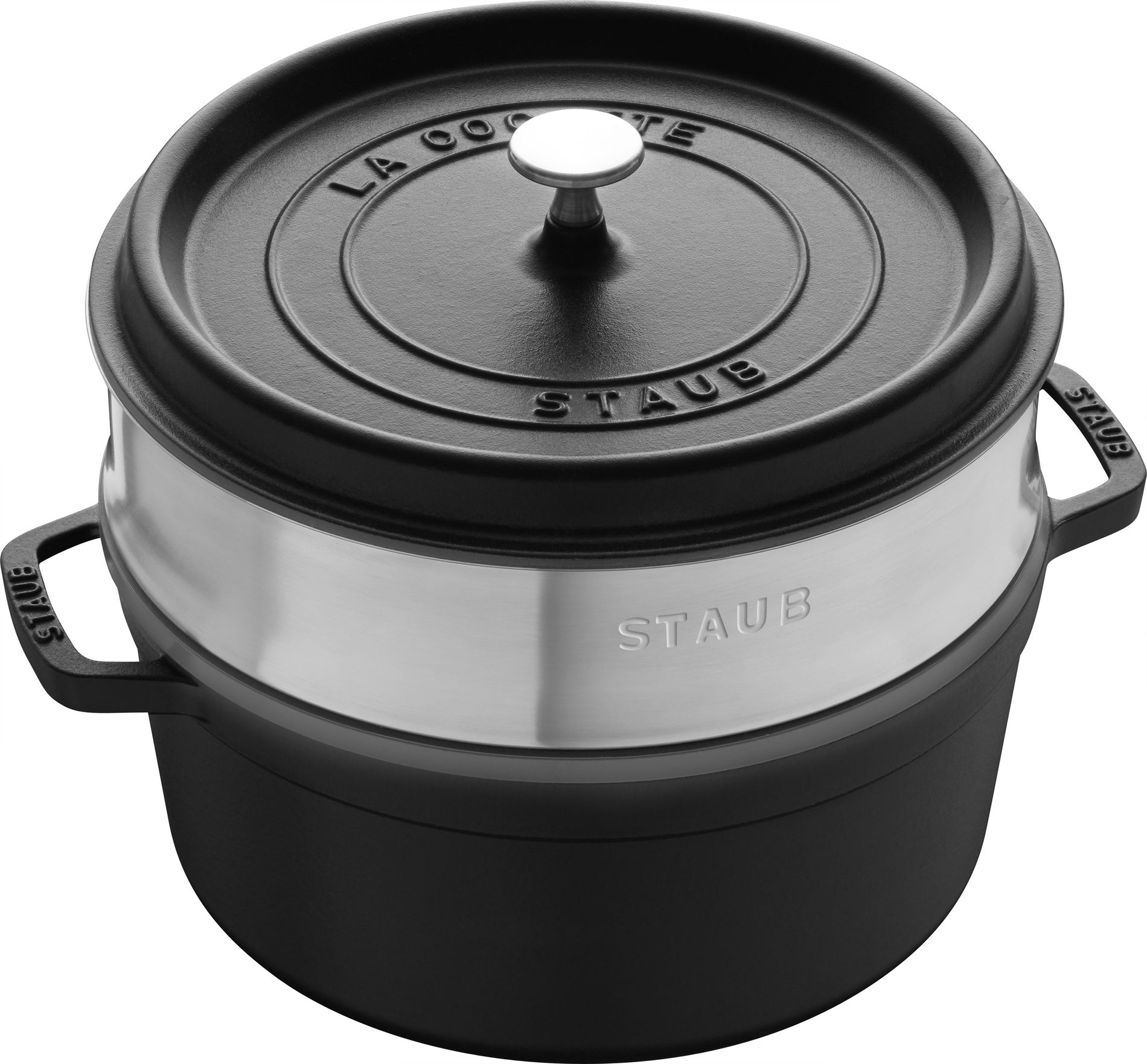 STAUB La Cocotte 3,8 l - litinový hrnec na vaření v páře s poklicí