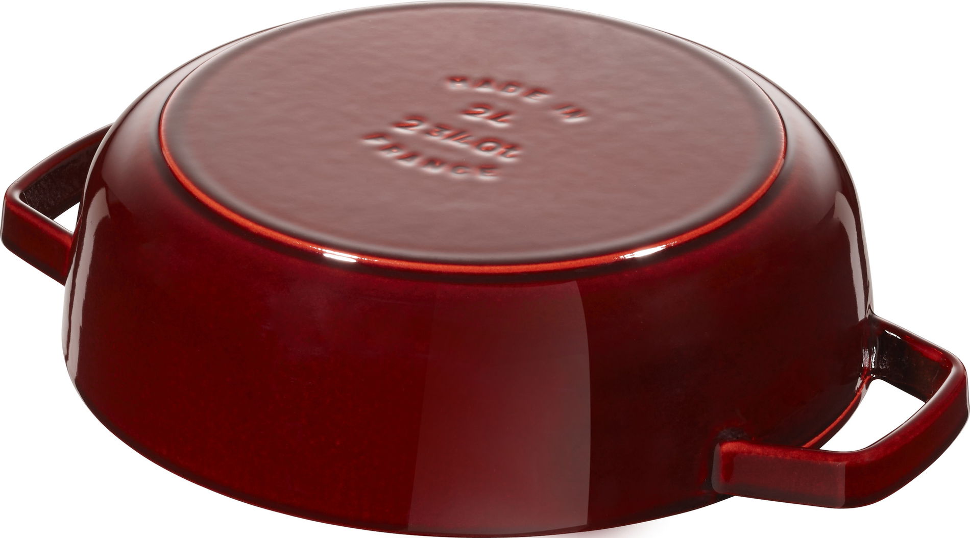 STAUB 24 cm - litinová pánev s poklicí
