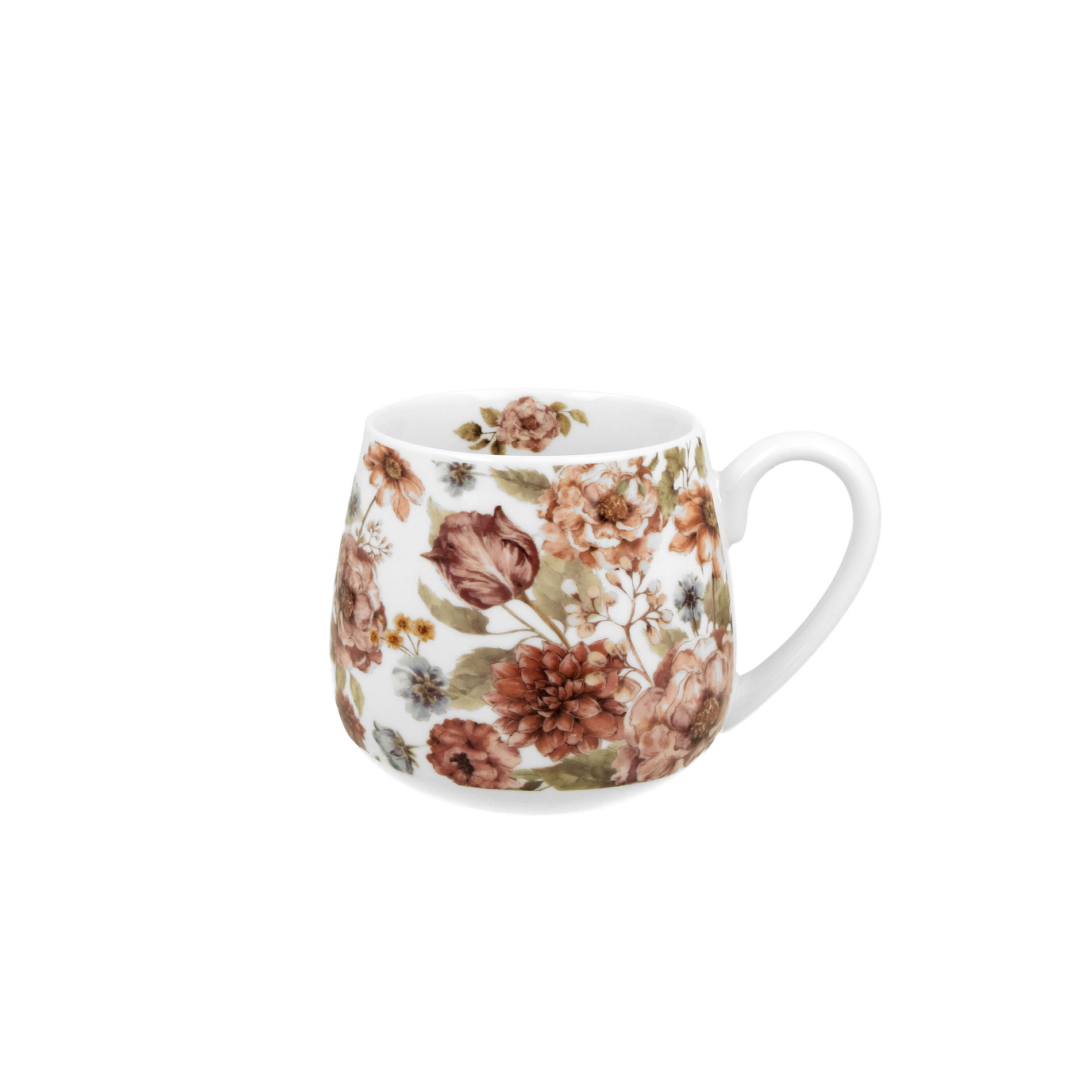 Porcelánový hrnček DUO PASTEL FLOWERS 430 ml