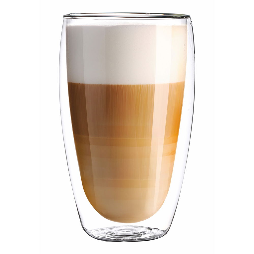 Termoskové na kávu a čaj s dvojitými sklenenými stenami ANDREA 380 ml 2 ks