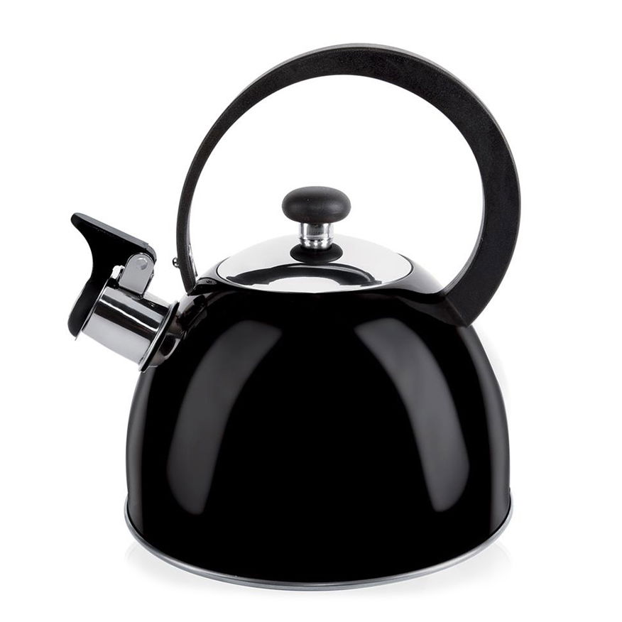 Nerezová konvice s píšťalkou LOLO BLACK 1,8 l