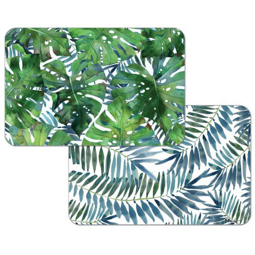 Oboustranná plastová podložka na stůl CALA HOME PALMS vícebarevná 43 x 28,5 cm