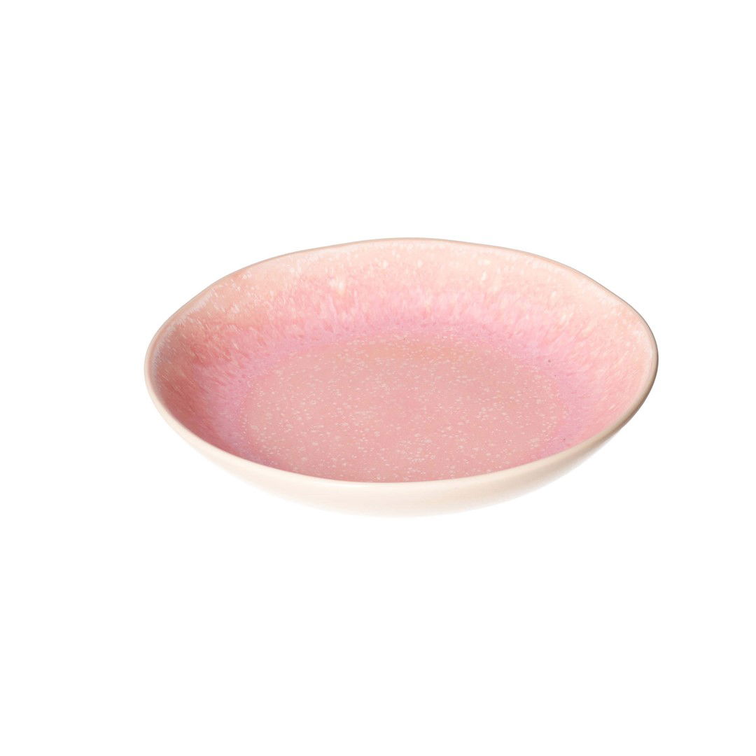 Hlboké kameninové taniere na polievku ROSE TULIPANI CONCERTO FUSE ROSA 21 cm 6 ks.