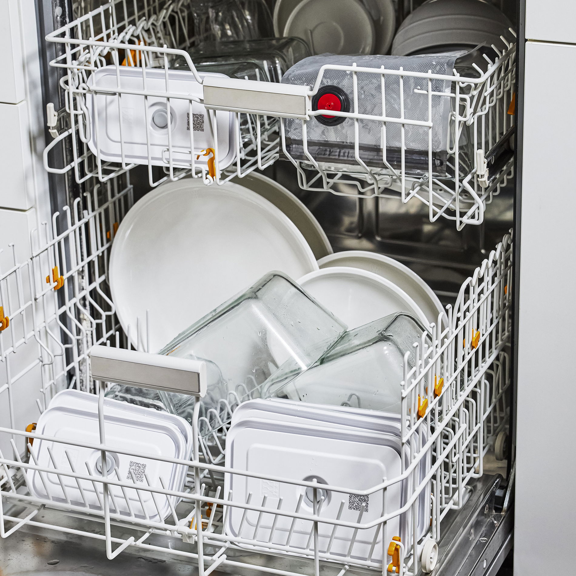 ZWILLING Fresh &amp; Save 2 l bílá – vzduchotěsná skleněná dóza (nádoba) na potraviny