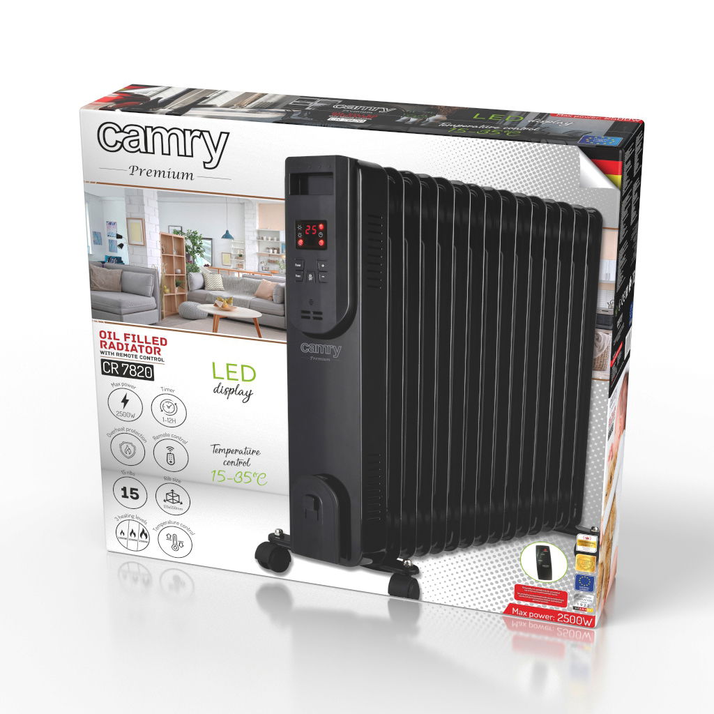 CAMRY CR 7820 2500 W - elektrický olejový radiátor