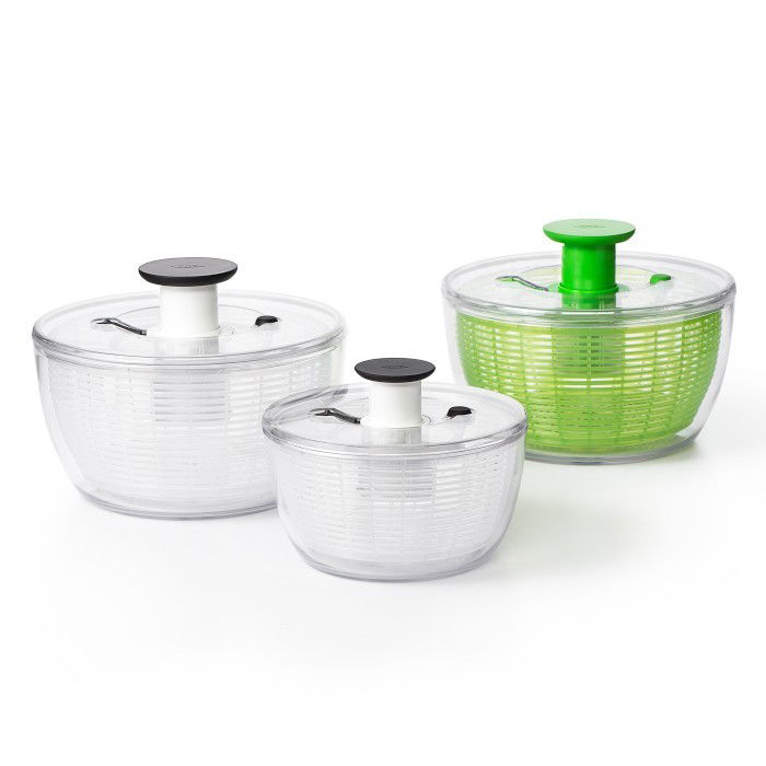 OXO Good Grips Lettuce 26,6 cm bílá - plastový odstředivý/sušicí strojek na salát