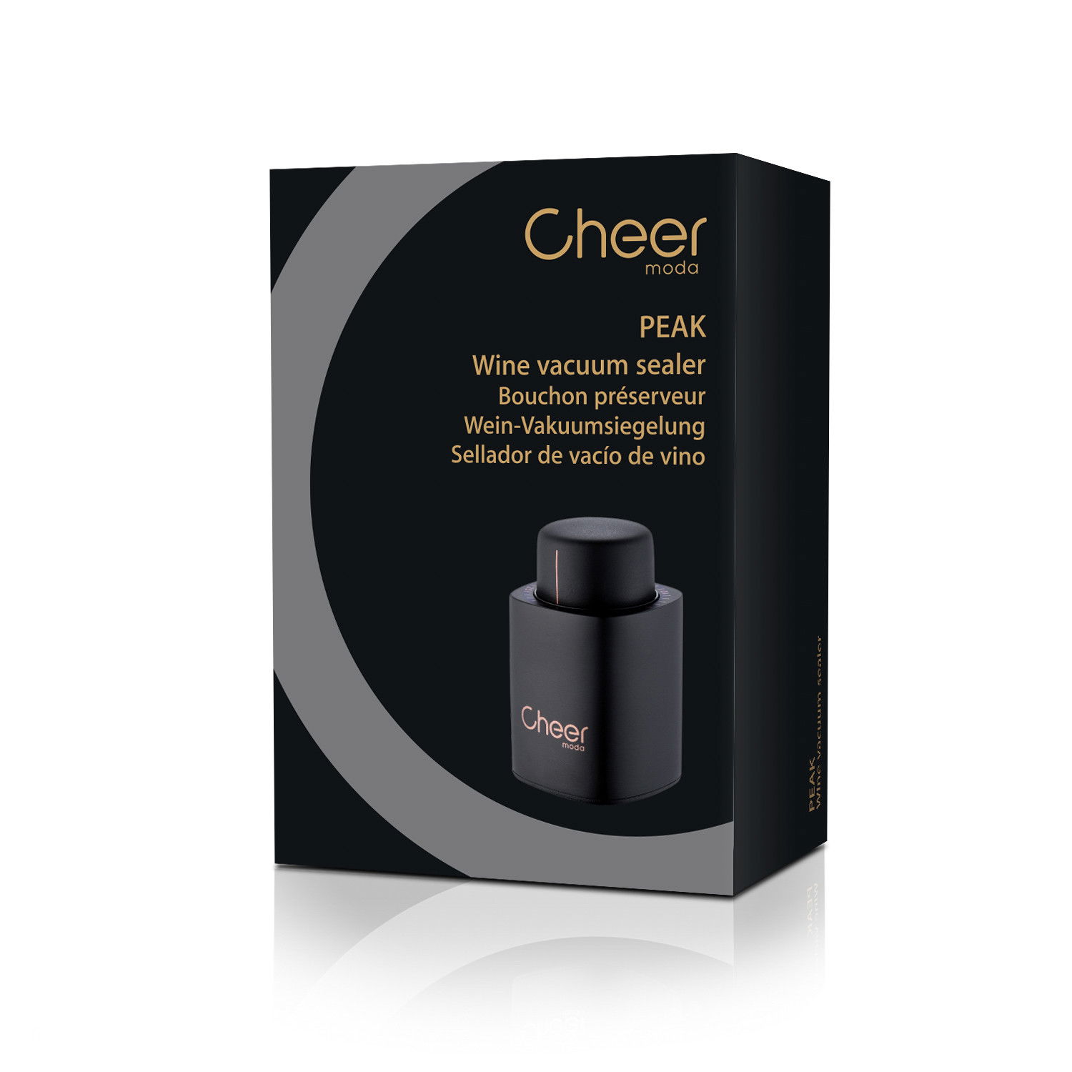 CHEER MODA Peak - vínný korek s vakuovou pumpou
