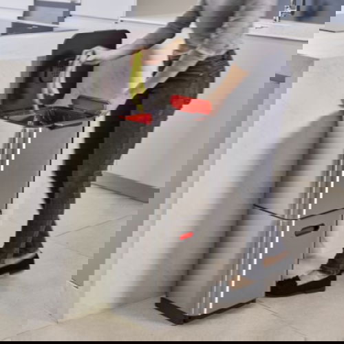 JOSEPH JOSEPH Inteligent Waste Totem Compact stříbrný 40 l (30063) - nerezový koš na třídění odpadu