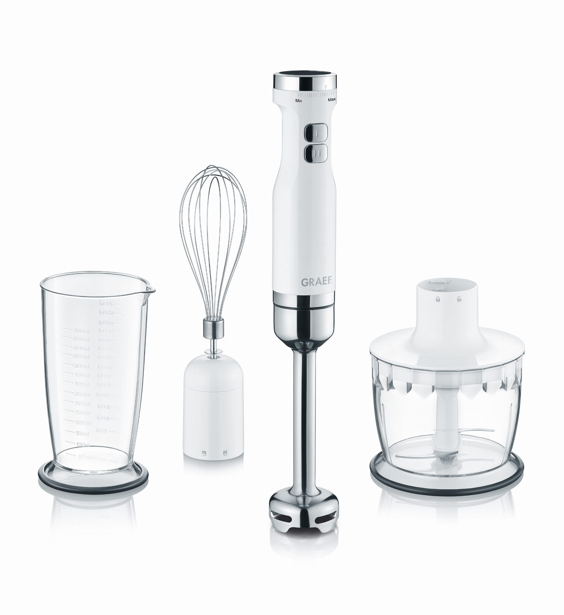 Ruční kuchyňský mixér s příslušenstvím GRAEF FAMILY LINE HB501 800 W