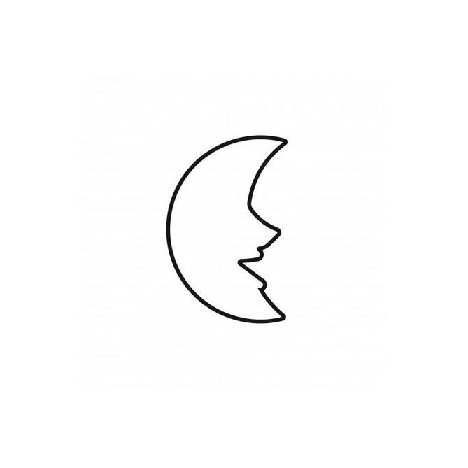 KAISER Cookie Cutters Moon 4,5 cm - kovové vykrajovátko na cukroví a perníčky