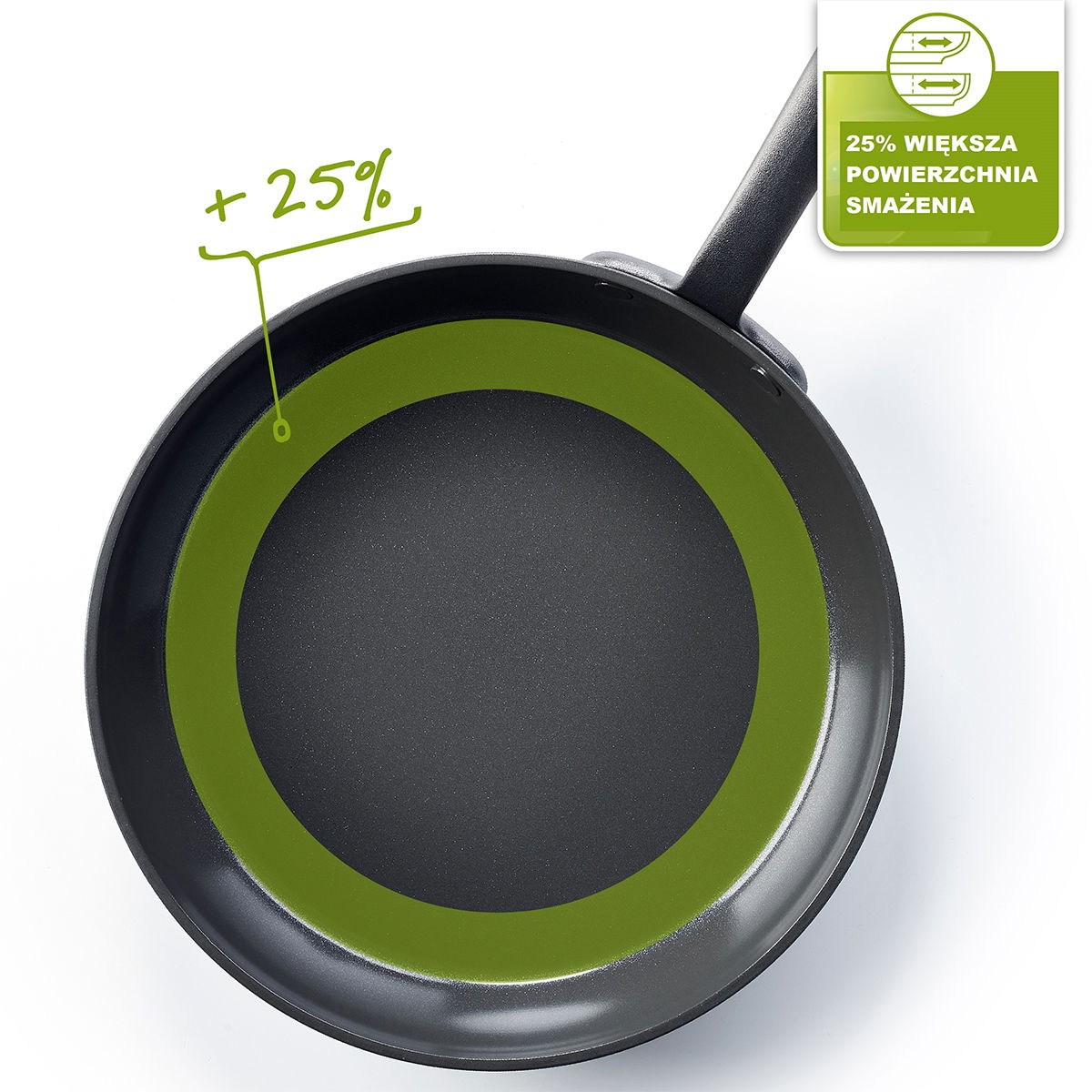 GREENPAN Craft 28 cm černá - nepřilnavá pánev