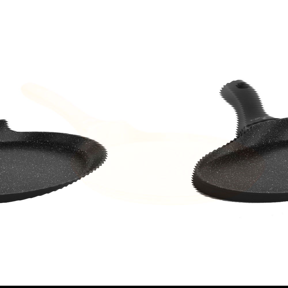 VALDINOX Aurum 24 cm tmavě hnědá - minerální nepřilnavá pánev na palačinky