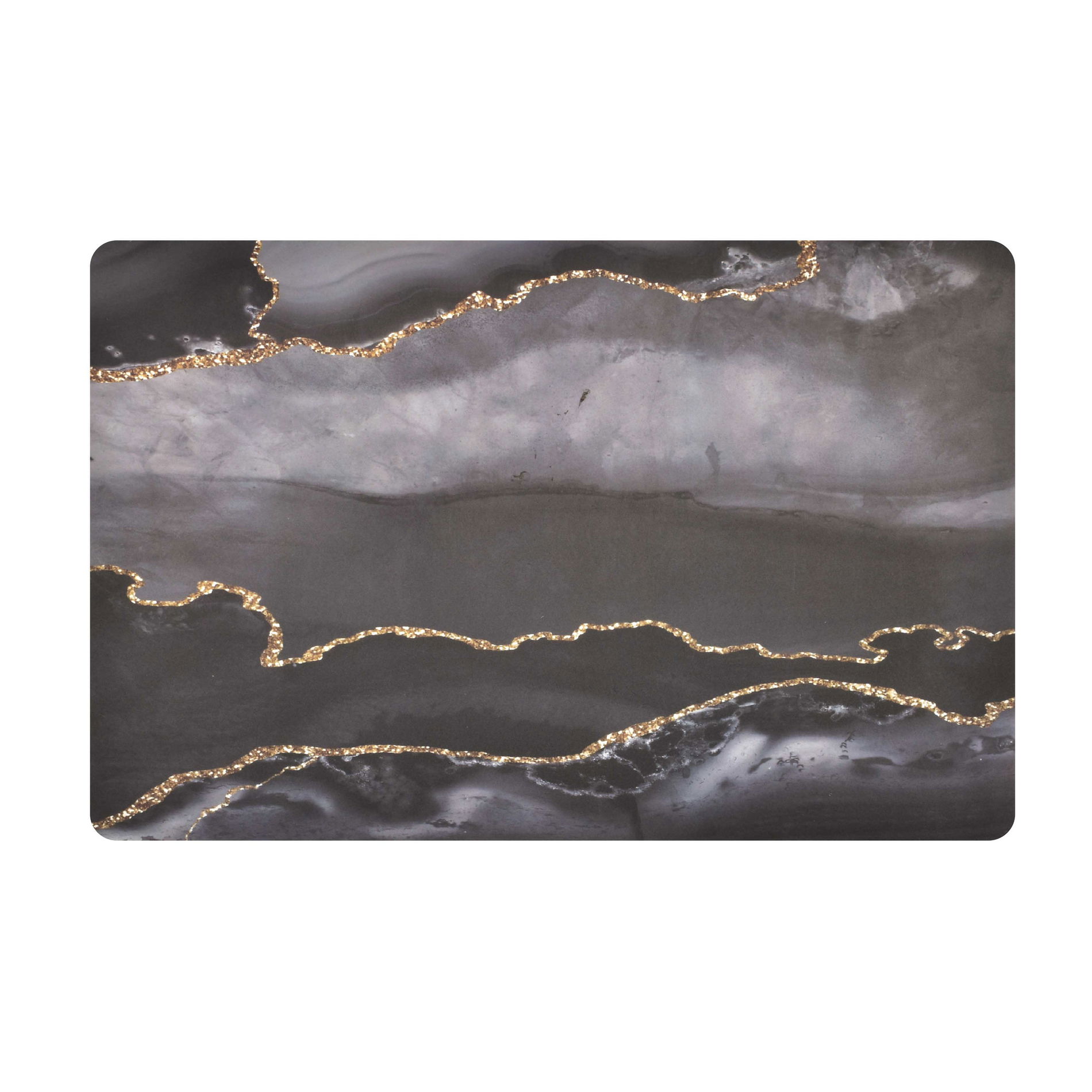 Polypropylenová podložka na stůl COOKINI BASIC KITCHEN BLACK MARBLE 43,5 x 28,2 cm