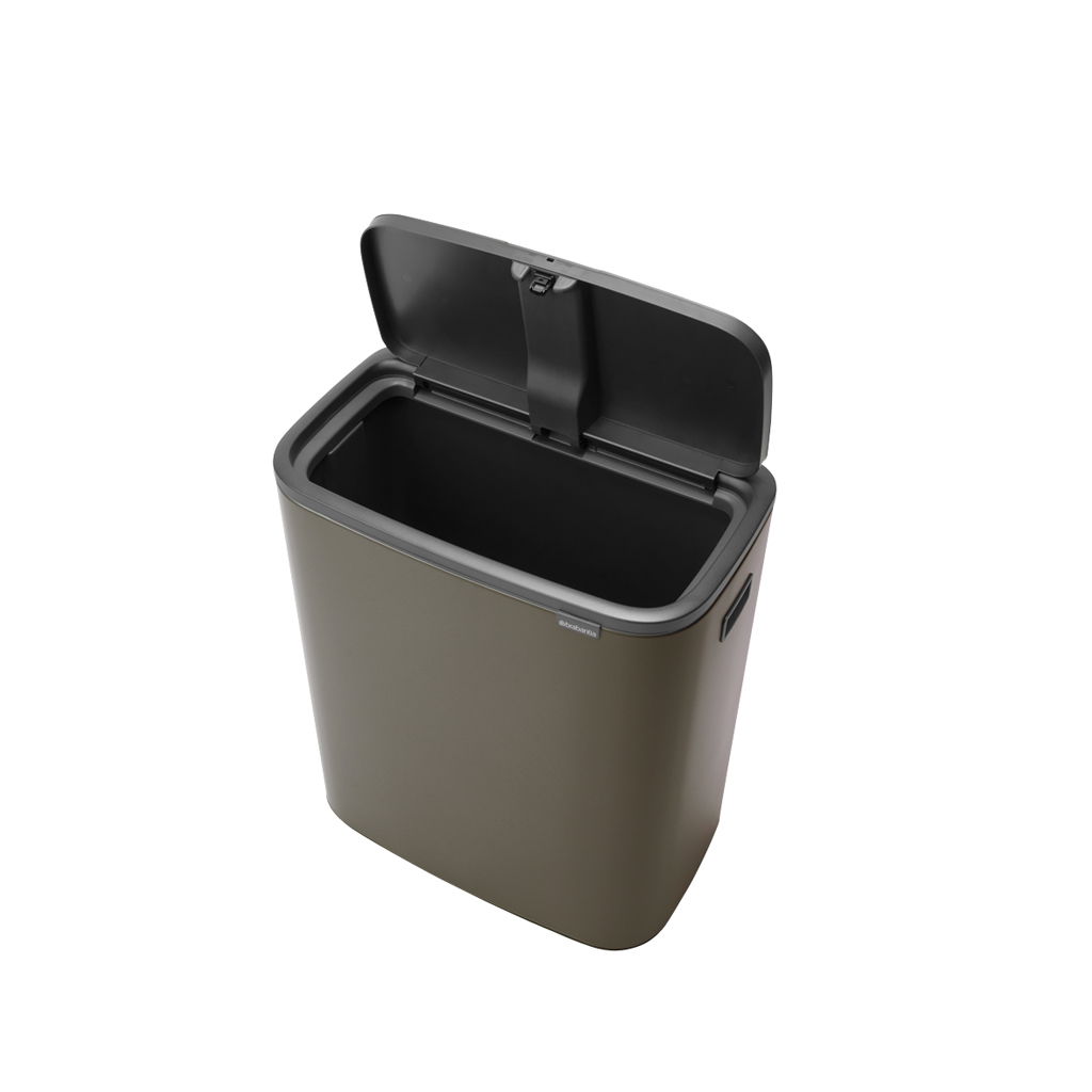 BRABANTIA Touch Bin Bo 60 l platynowy - kosz na śmieci ze stali nierdzewnej