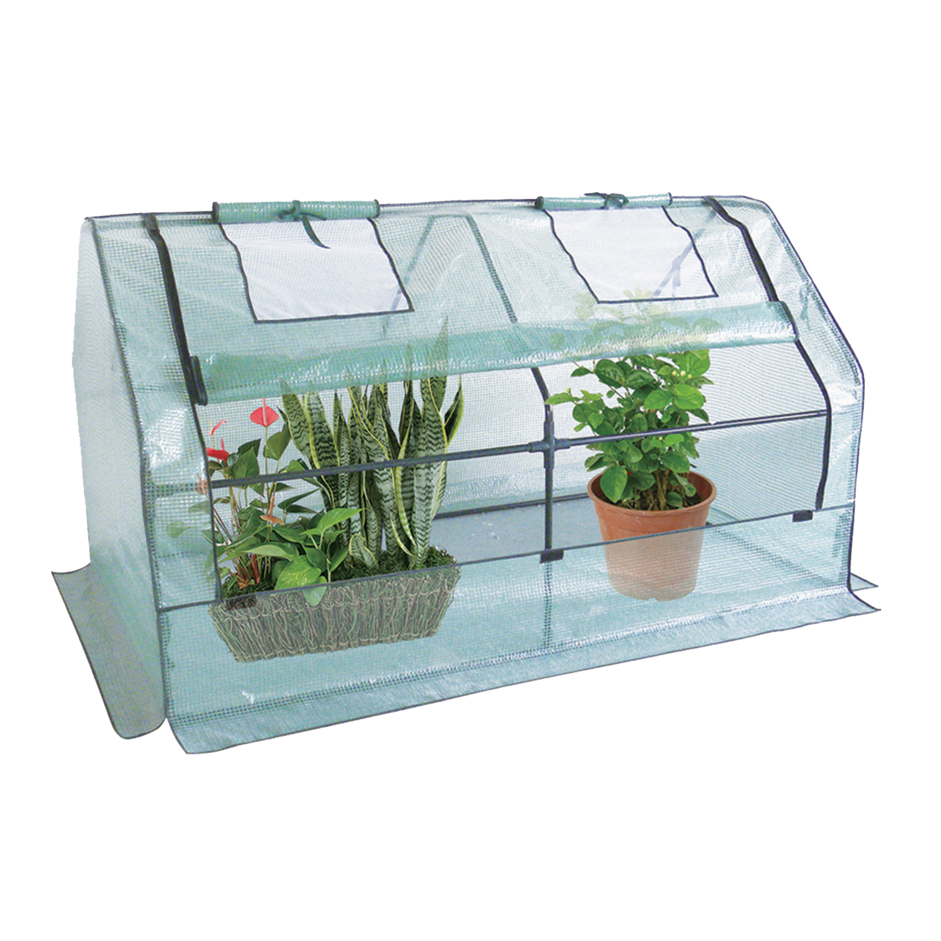 Fóliový skleník FOIL GREENHOUSE ZELENÁ 182 x 95 x 95 cm