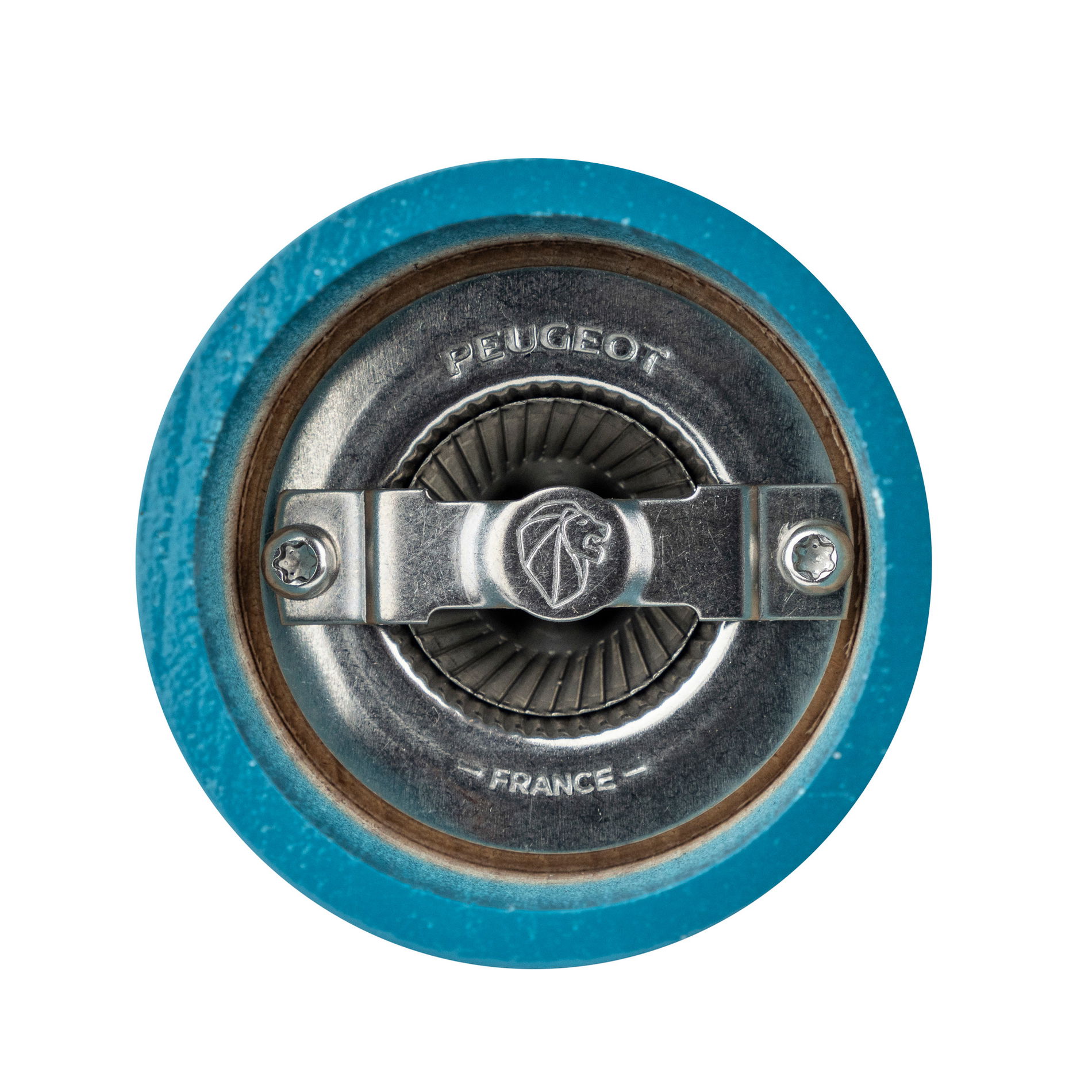 PEUGEOT Bistrorama Pacific Blue 10 cm niebieski - młynek do soli z drewna bukowego ręczny