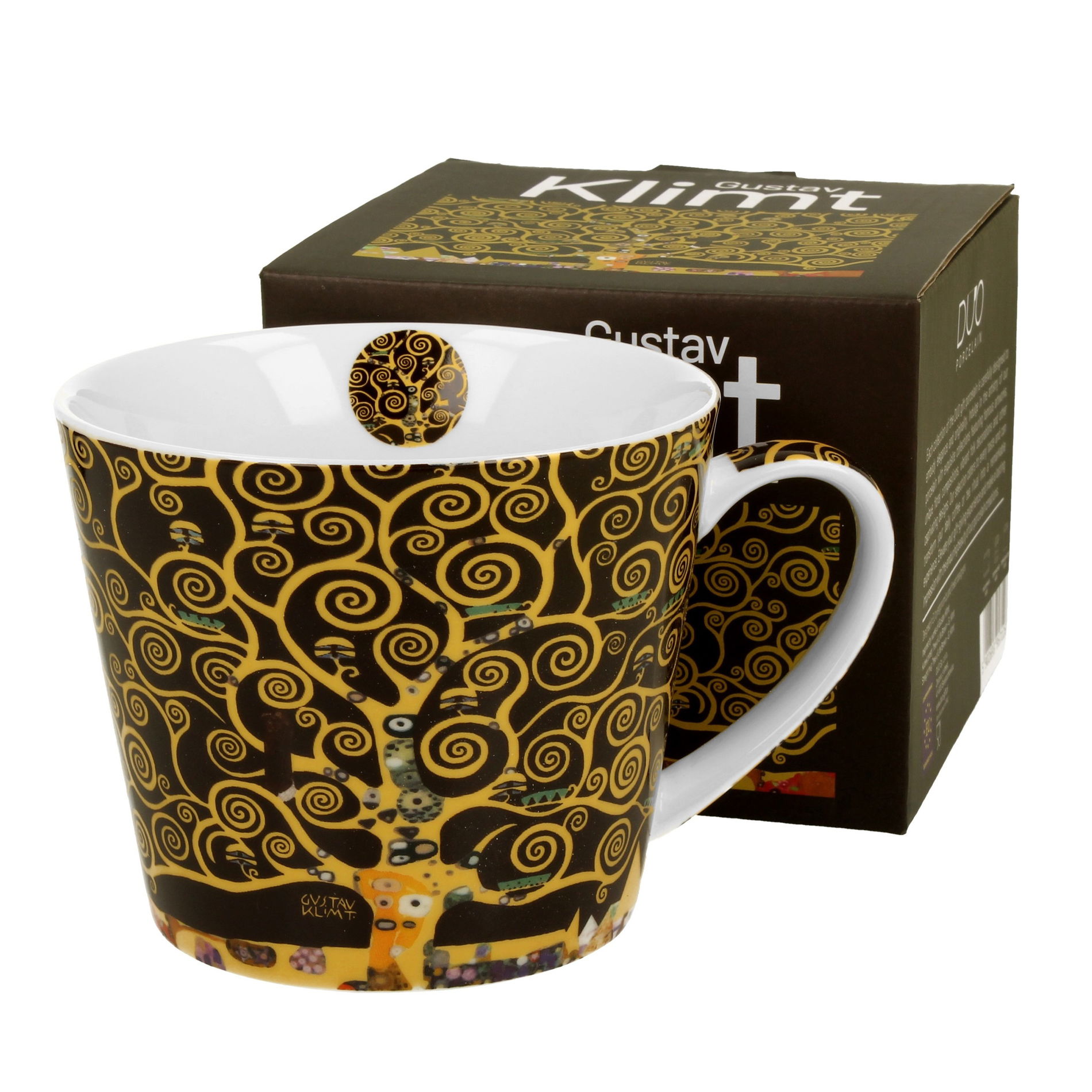 Porcelánový hrnček DUO ART GALLERY TREE OF LIFE BY GUSTAV KLIMT 600 ml