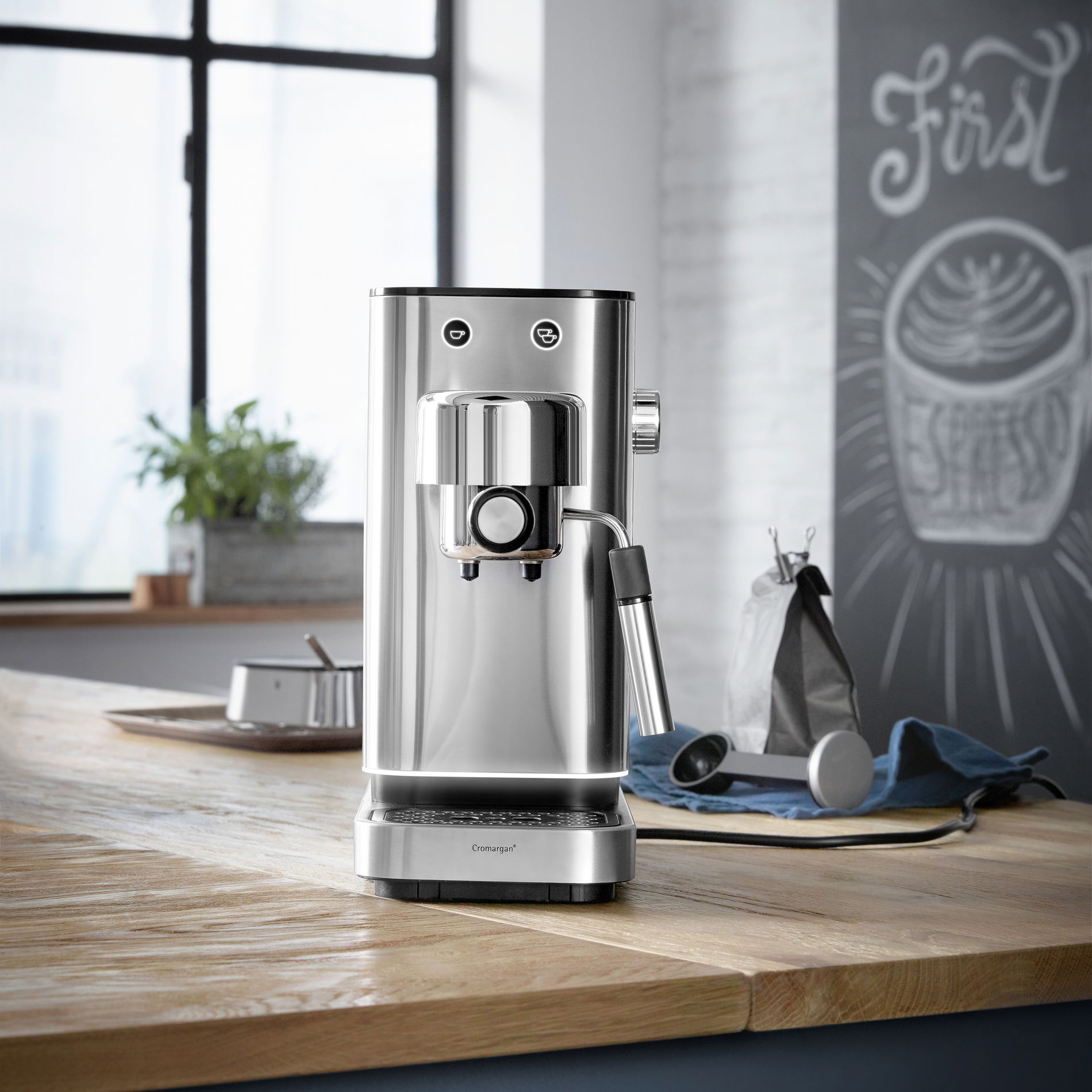 WMF Electro Lumero 1400 W - ocelový tlakový kávovar