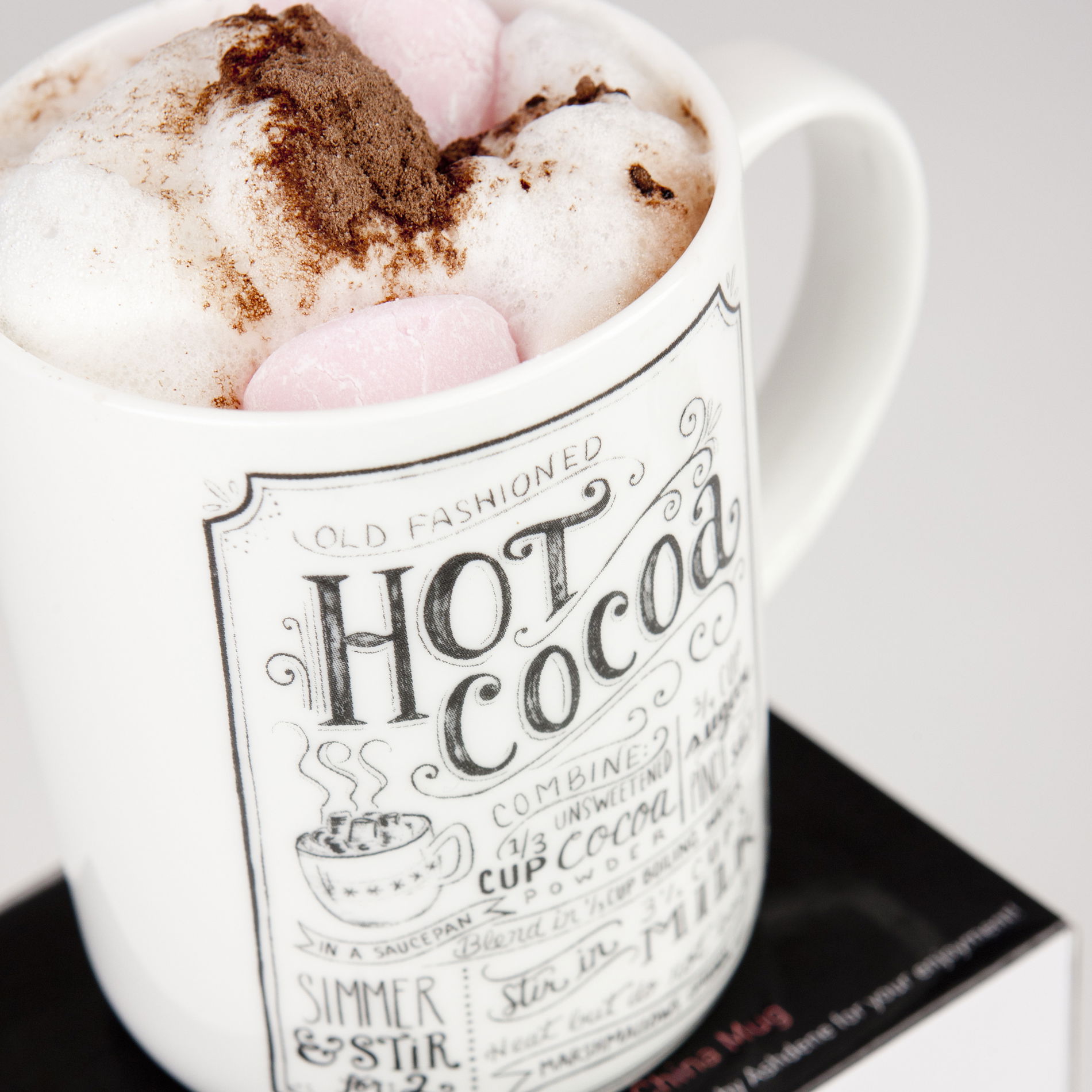 Porcelánový hrnek ASHDENE COCOA bílý 370 ml