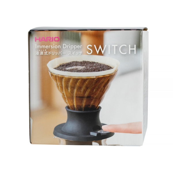 Sada ponorných spínačů HARIO V60-02 černá - dripper / skleněný kávový filtr