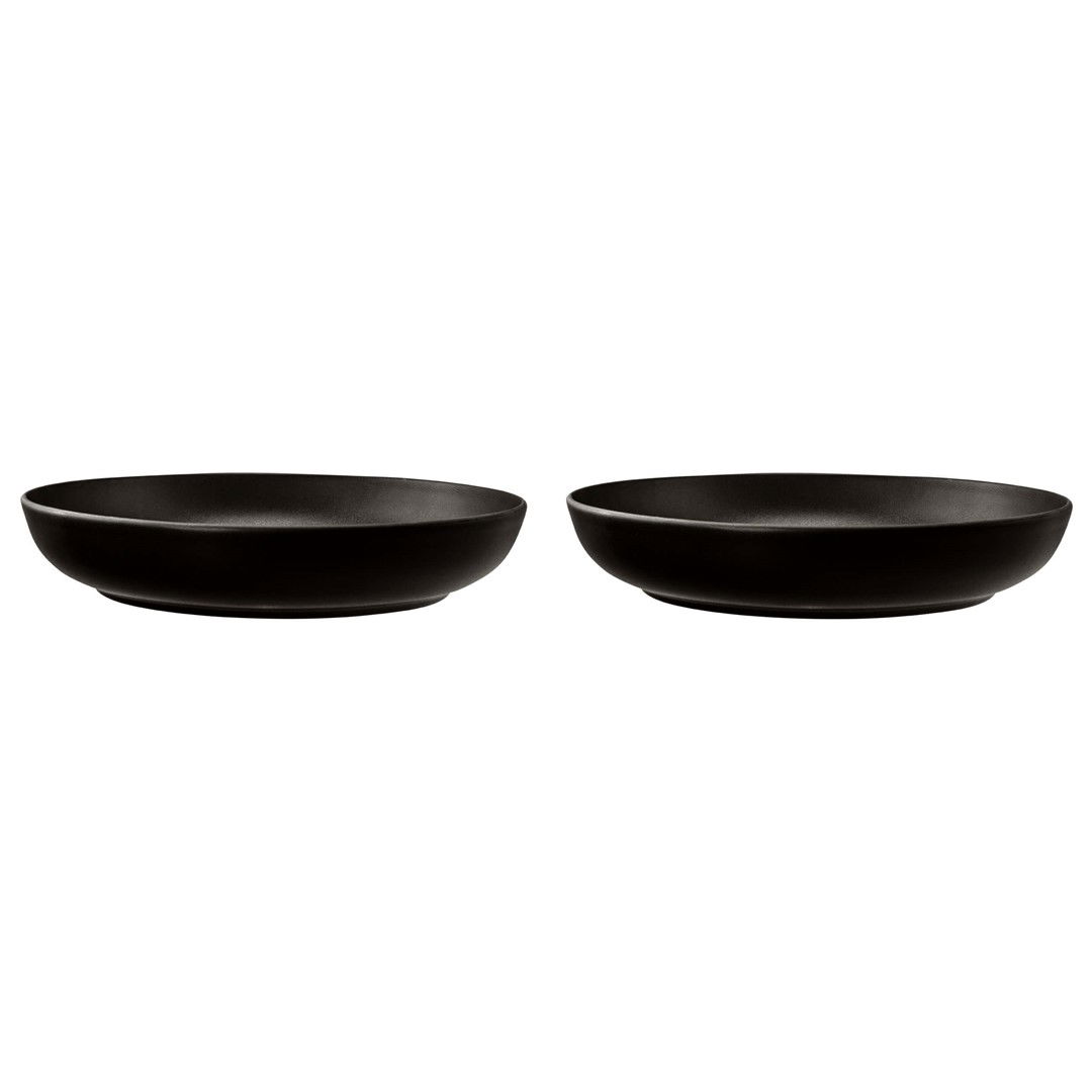 SELTMANN WEIDEN LIBERTY VELVET BLACK 2 ks 28 cm - sada porcelánových misek na těstoviny a salát, matné černé