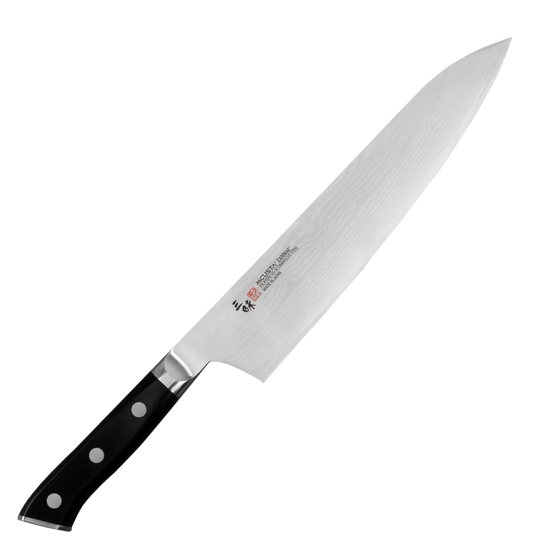 MCUSTA Zanmai Classic Damascus Pakka 24 cm - japonský kuchařský nůž z damascénské oceli