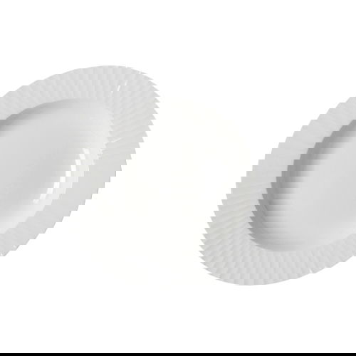 PORCELANA RAK Metropolis 23 cm biały - talerz obiadowy głęboki porcelanowy
