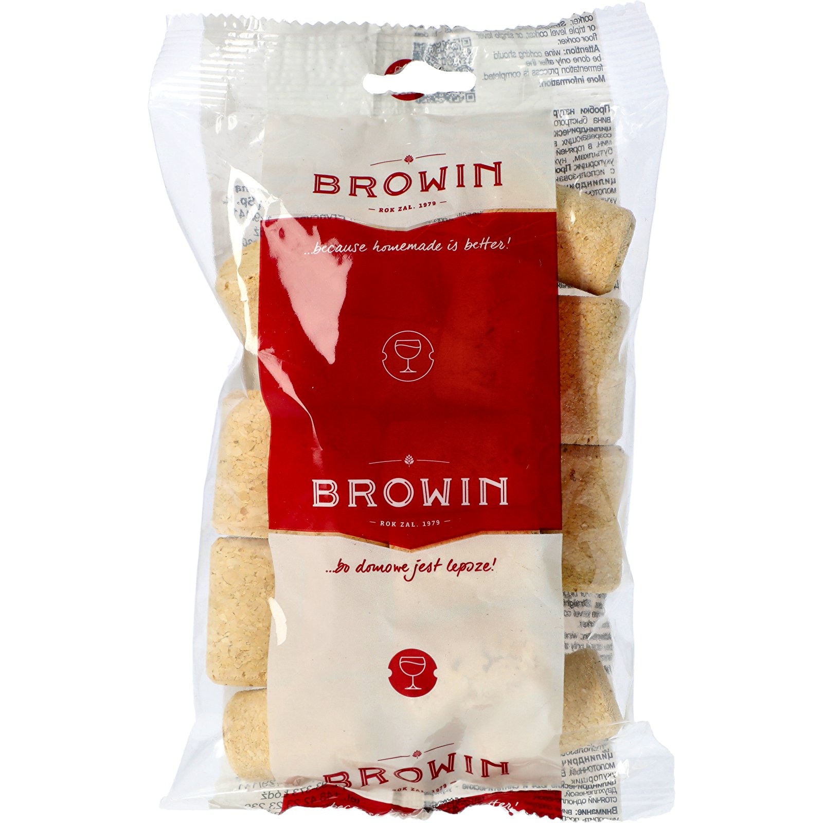 BROWIN 20 ks - zátky na lahve