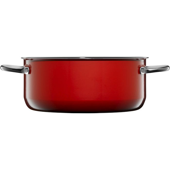 WMF Fusiontec Compact 4,5 l červený - nerezový hrniec s pokrievkou