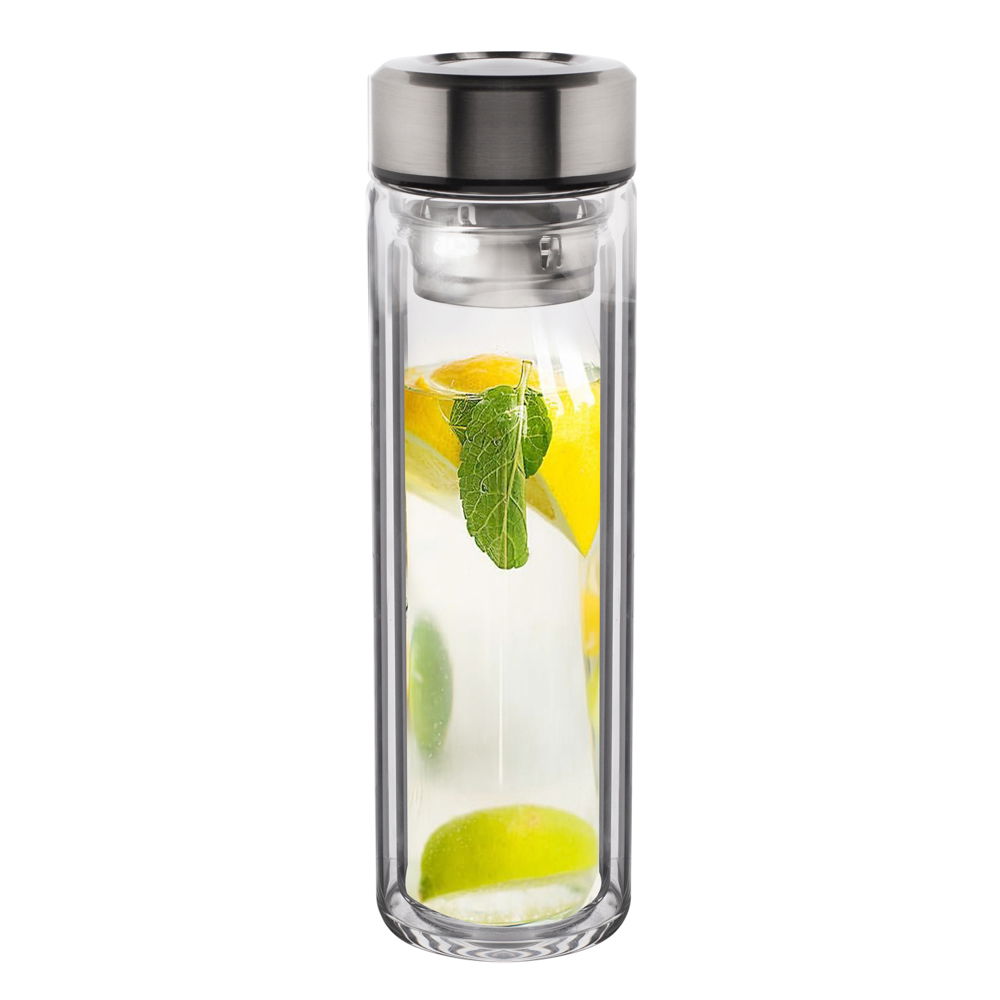 Skleněná termoska s čajovým infuzerem 0,4 l