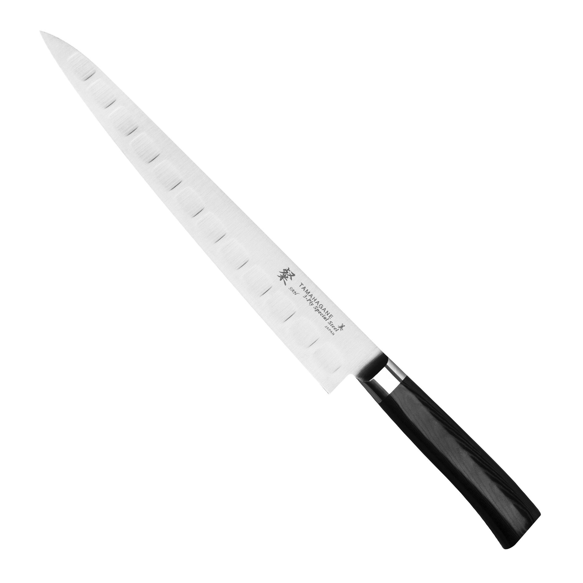 TAMAHAGANE San VG-5 Black 27 cm - japonský nôž Sujihiki z nehrdzavejúcej ocele