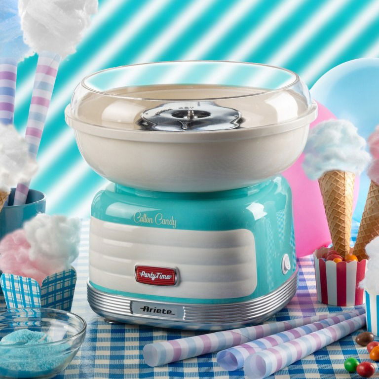 ARIETE Party Time Cotton Candy 500 W tyrkysová - stroj na cukrovou vatu 09 2973/01