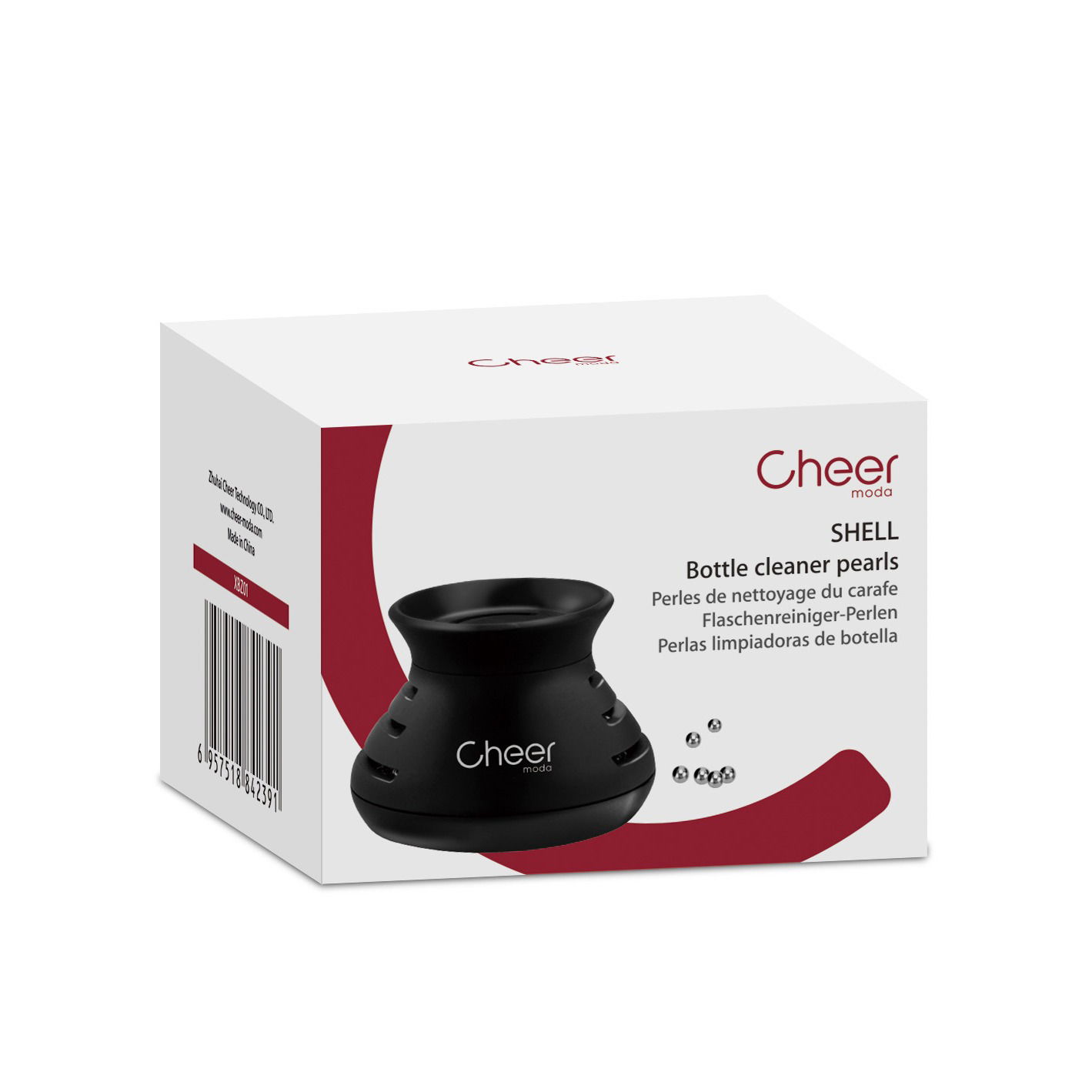 CHEER MODA Shell - kuličky na čištění karaf z nerezové oceli